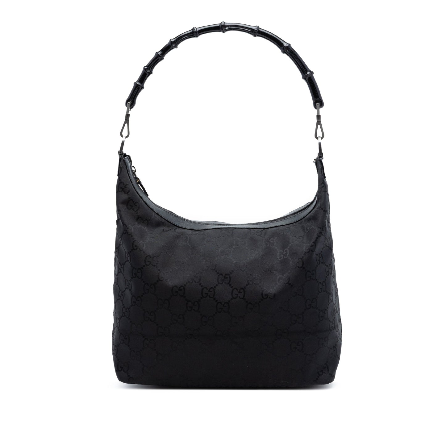 Gucci GG Nylon Bamboo Shoulder Bag