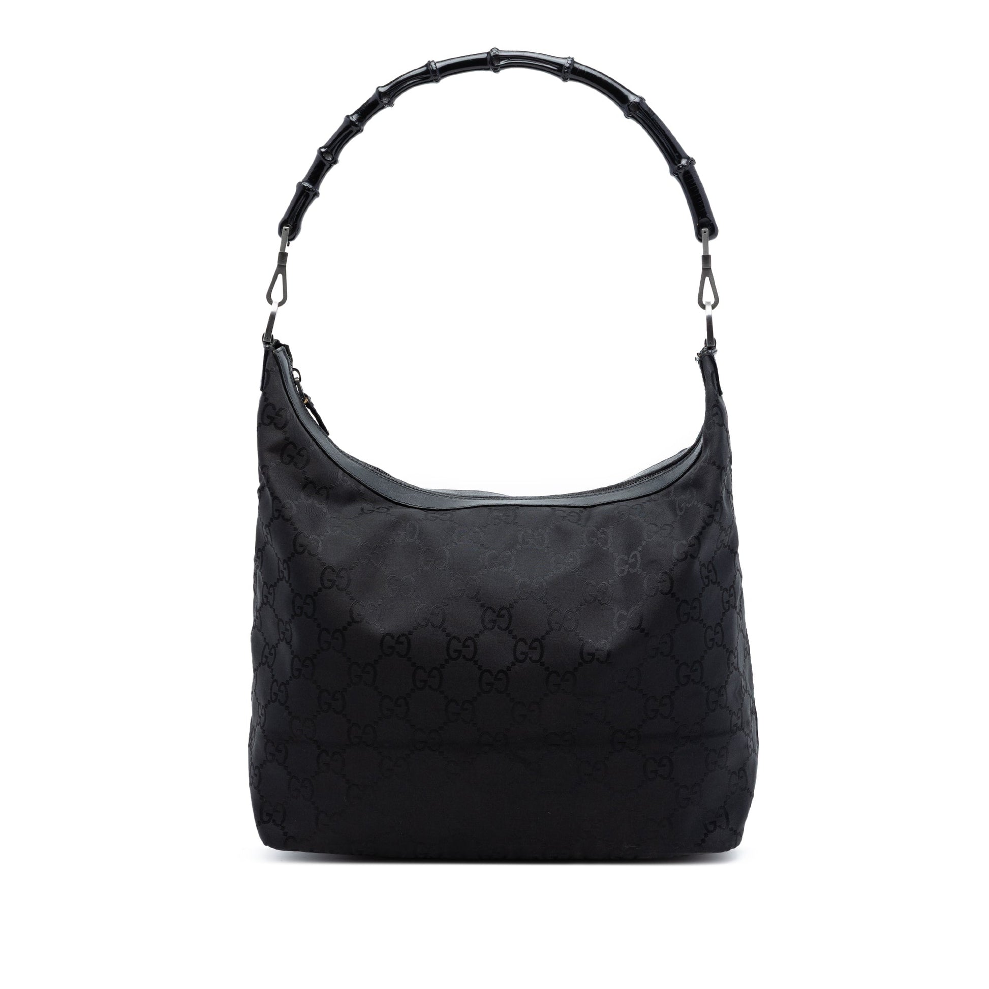 Gucci GG Nylon Bamboo Shoulder Bag