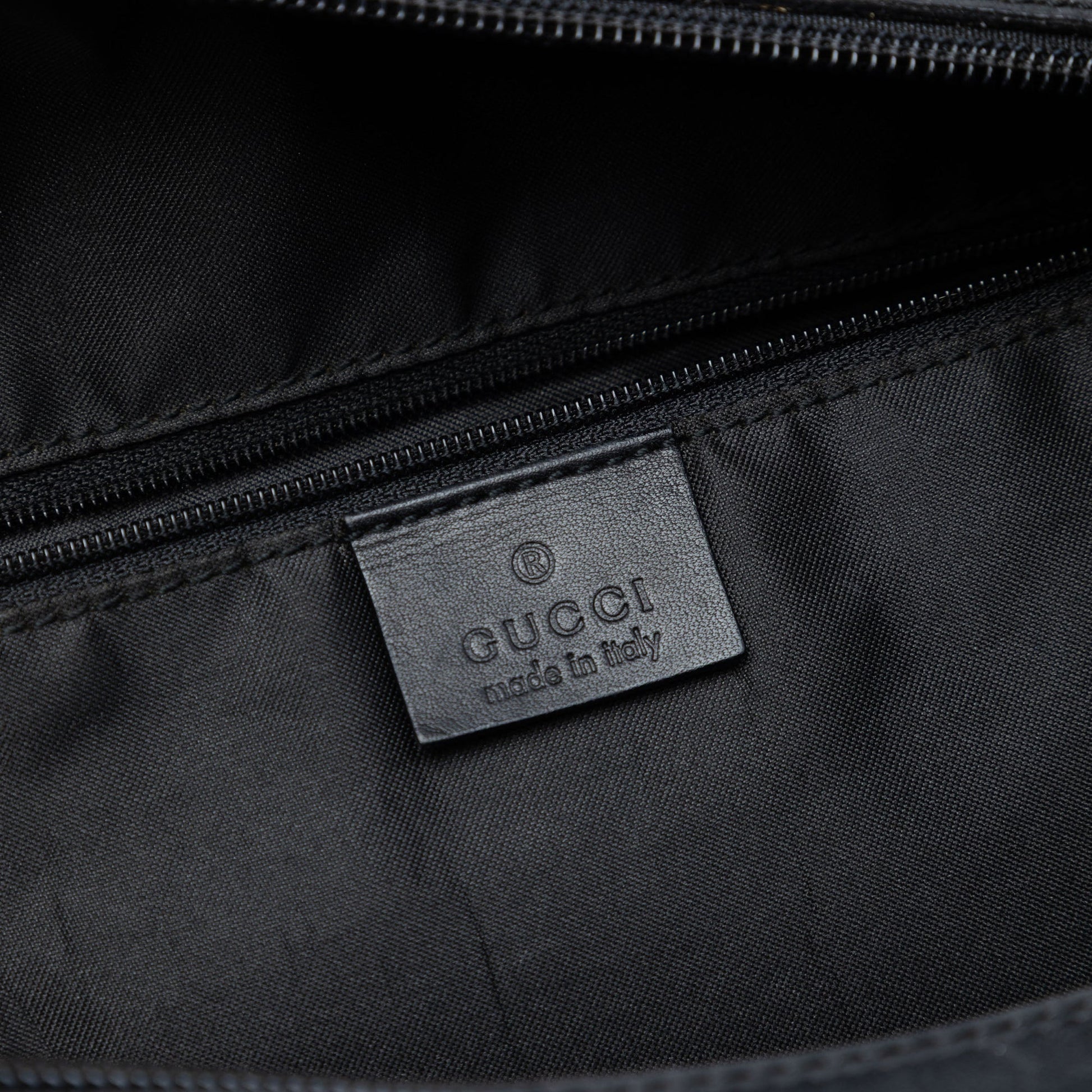 Gucci GG Nylon Bamboo Shoulder Bag