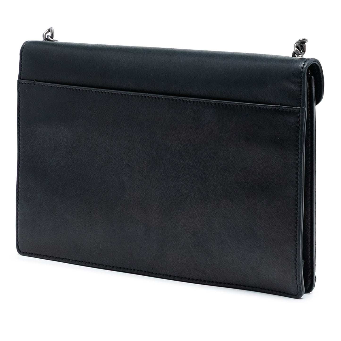 Saint Laurent Quilted Lambskin Studded Monogram Gaby Shoulder Bag