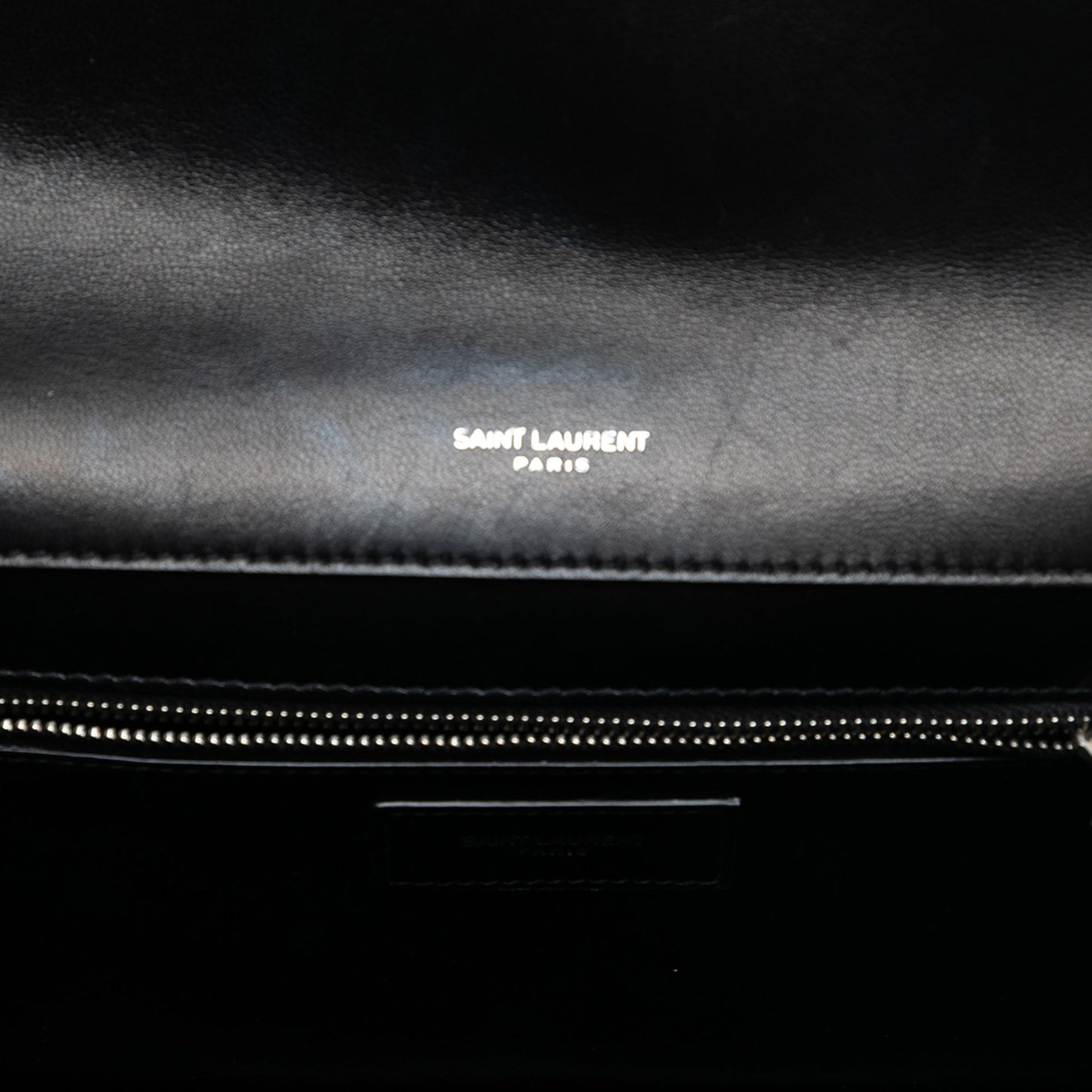 Saint Laurent Quilted Lambskin Studded Monogram Gaby Shoulder Bag
