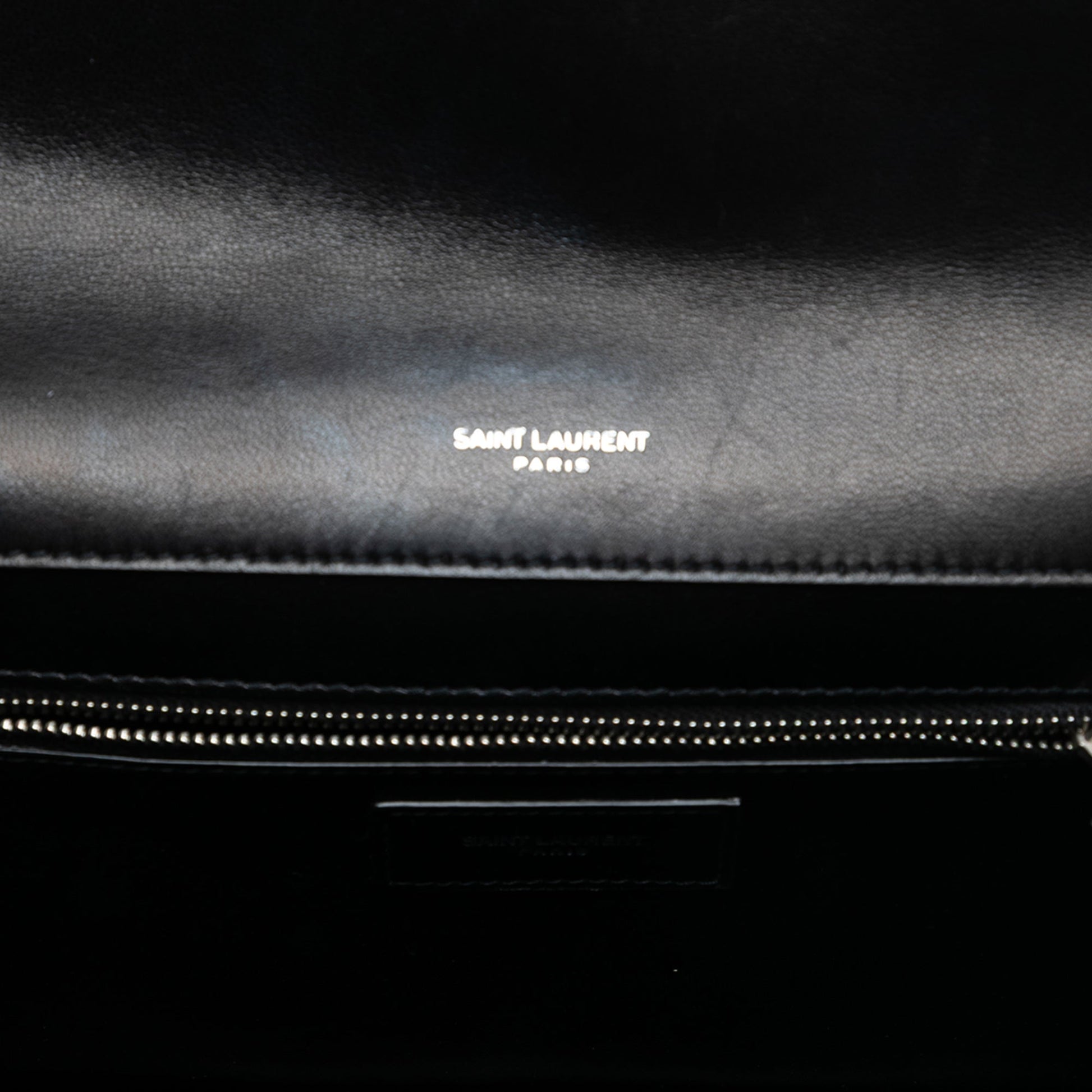 Saint Laurent Quilted Lambskin Studded Monogram Gaby Shoulder Bag
