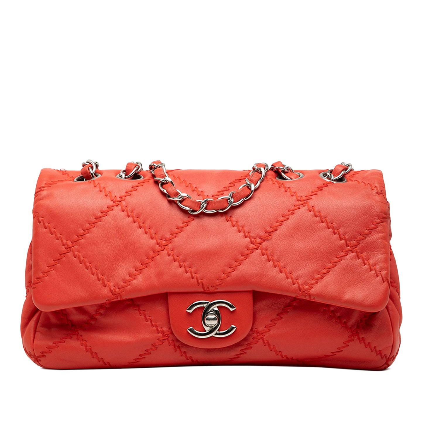 Quilted Lambskin Ultimate Stitch Flap