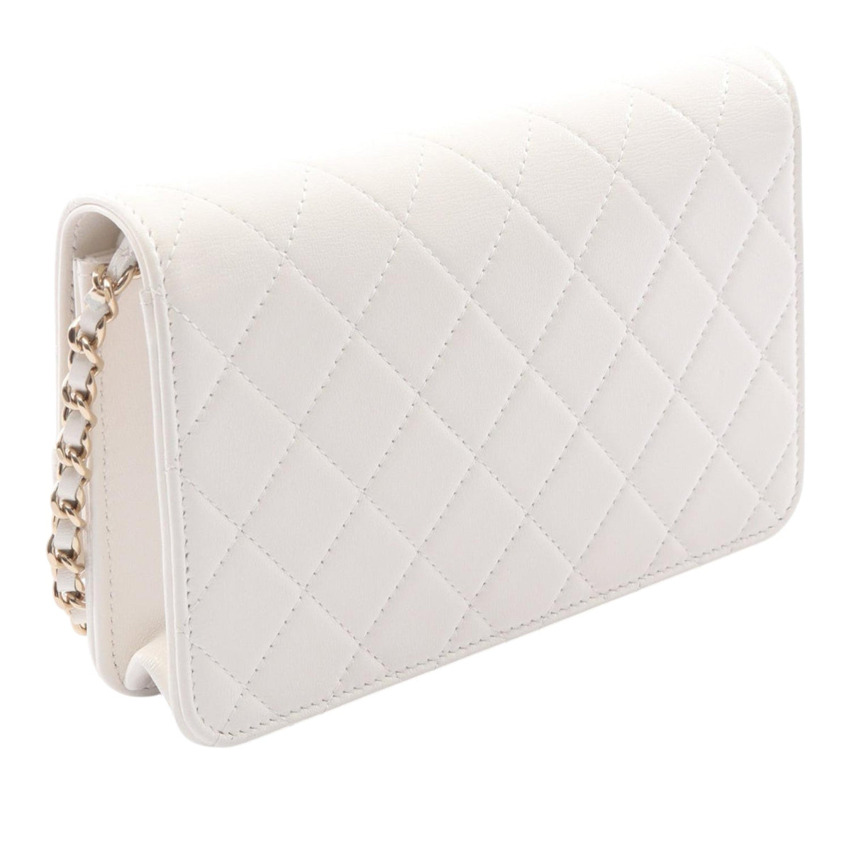 Chanel Quilted Shiny Lambskin 31 Wallet On Chain