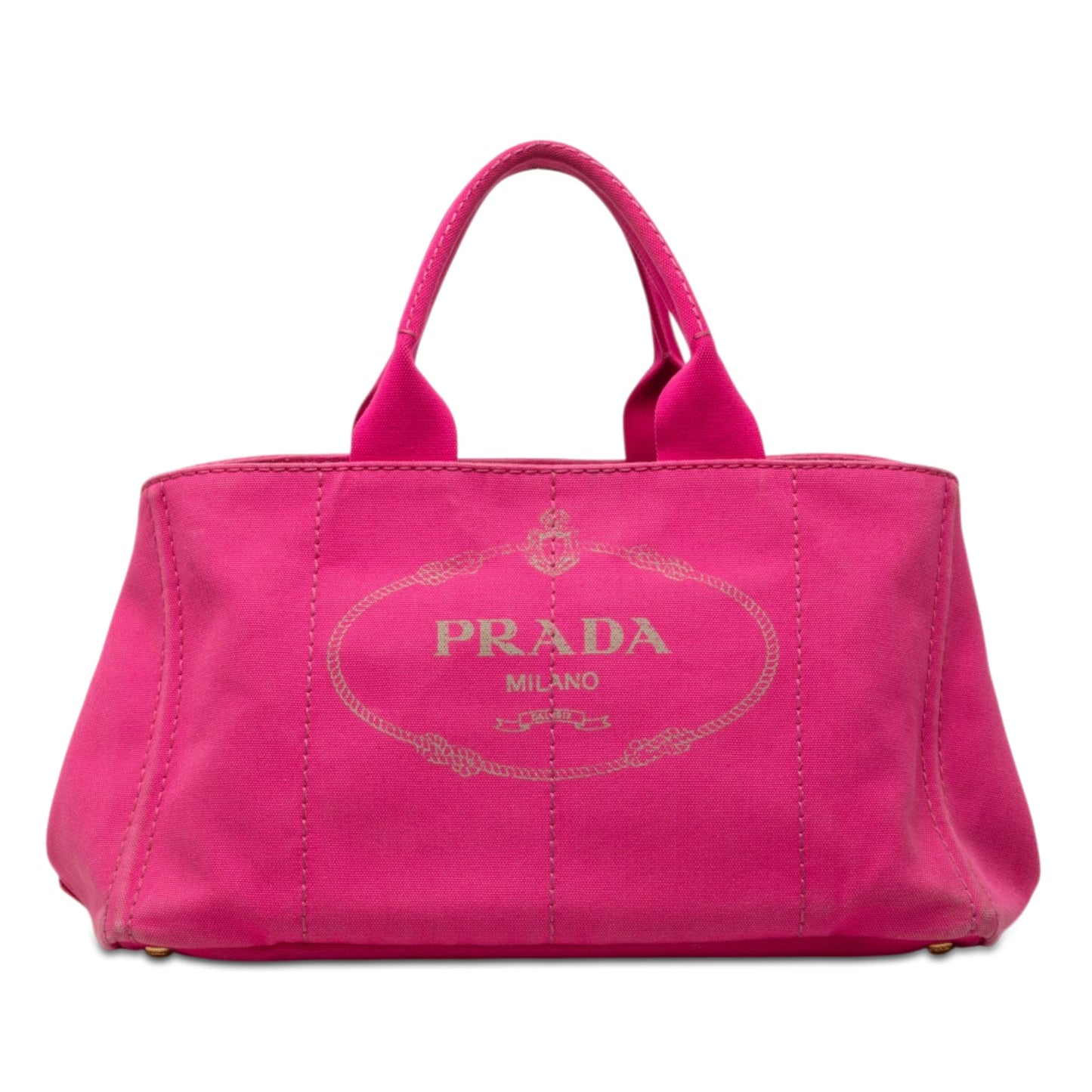 Prada Canvas Canapa Logo Tote