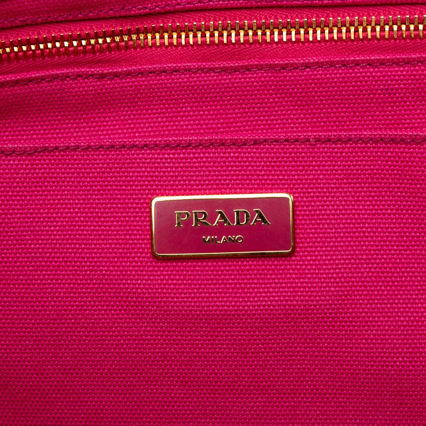Prada Canvas Canapa Logo Tote