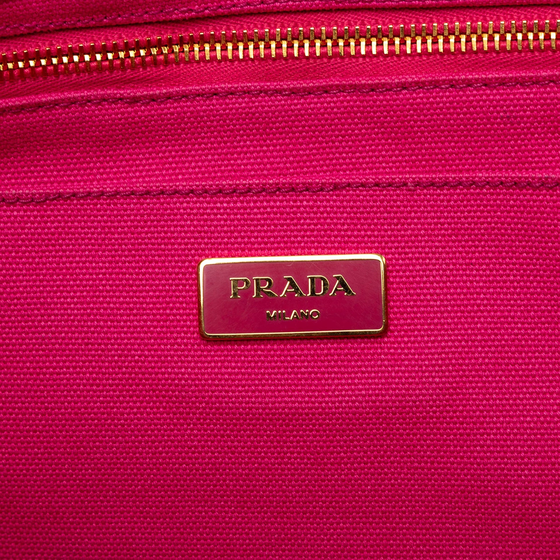 Prada Canvas Canapa Logo Tote