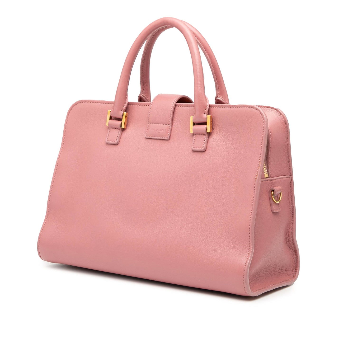 Saint Laurent Small Leather Monogram Cabas Satchel