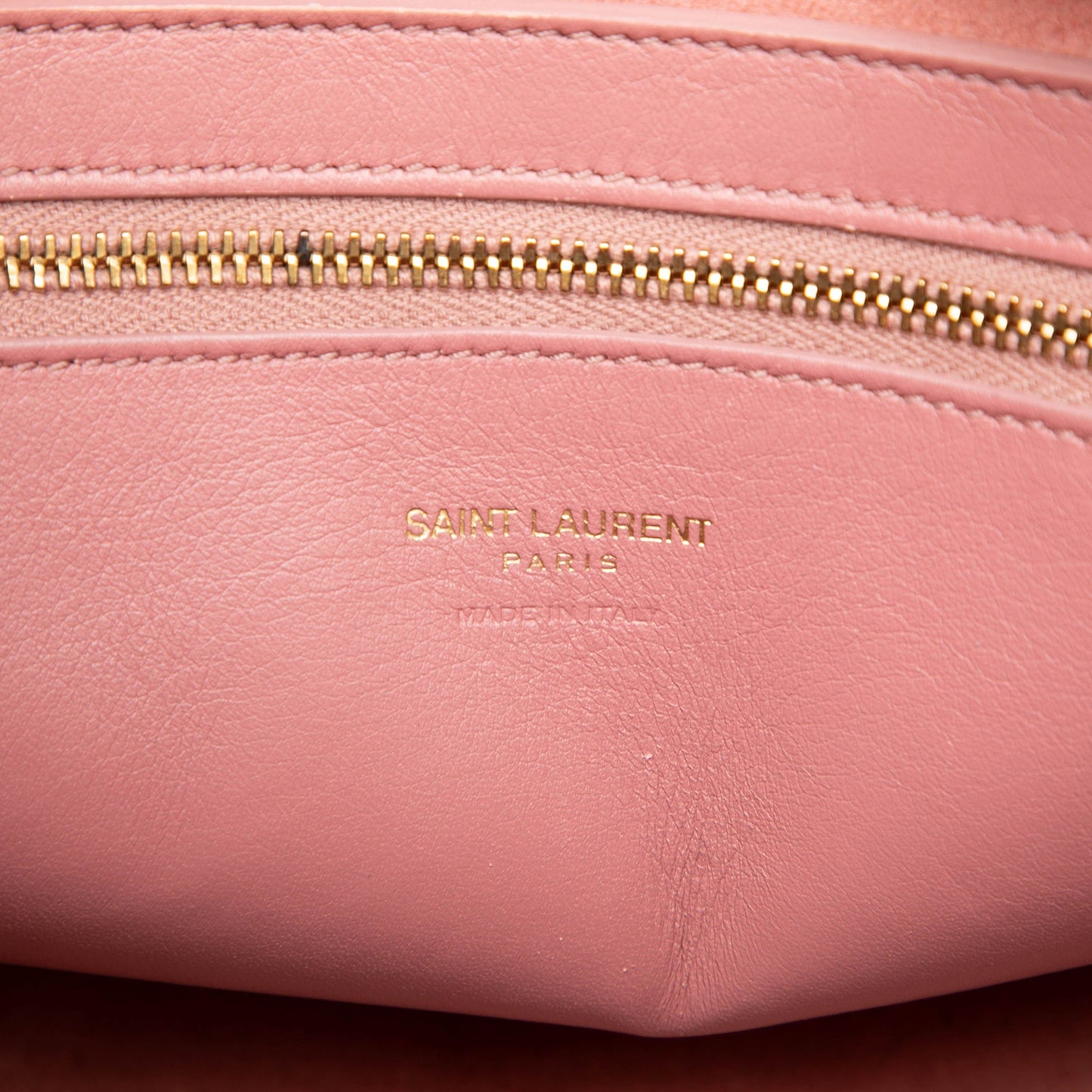 Saint Laurent Small Leather Monogram Cabas Satchel