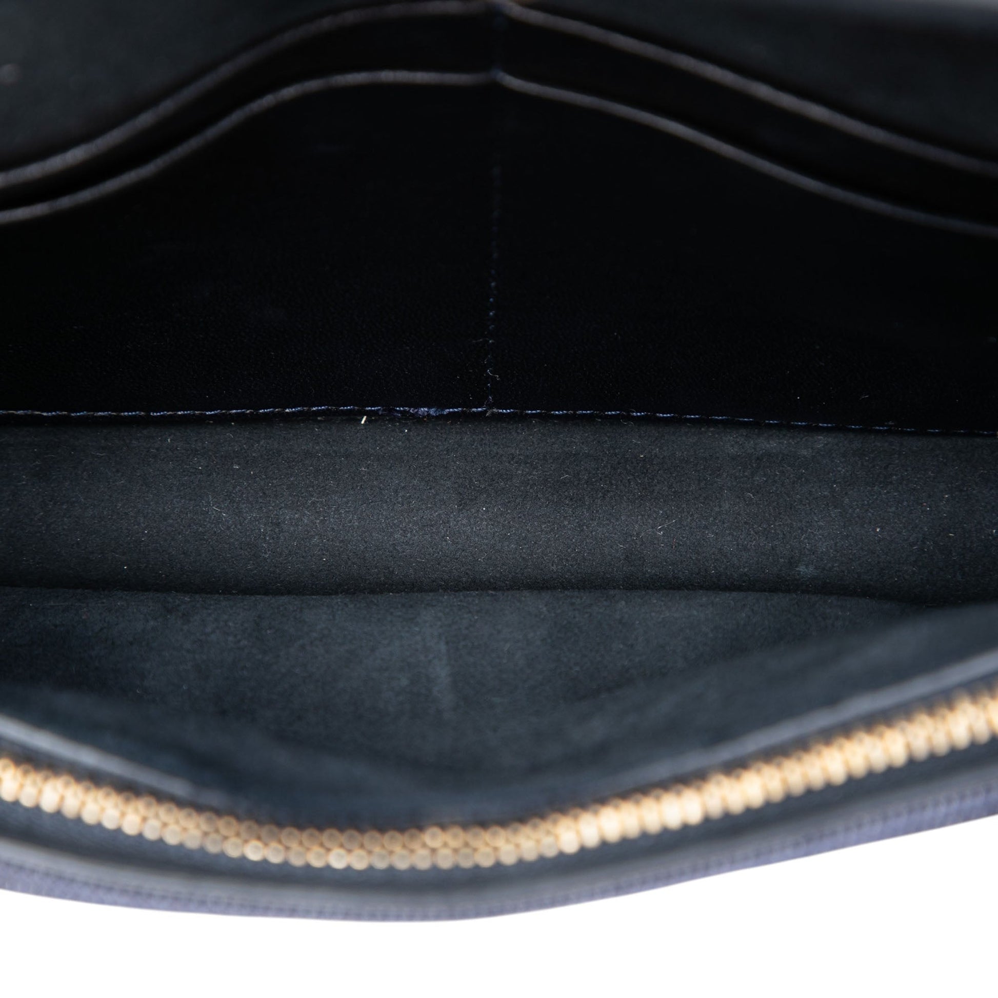 Dior Denim Cannage Studded DiorAddict Wallet on Chain