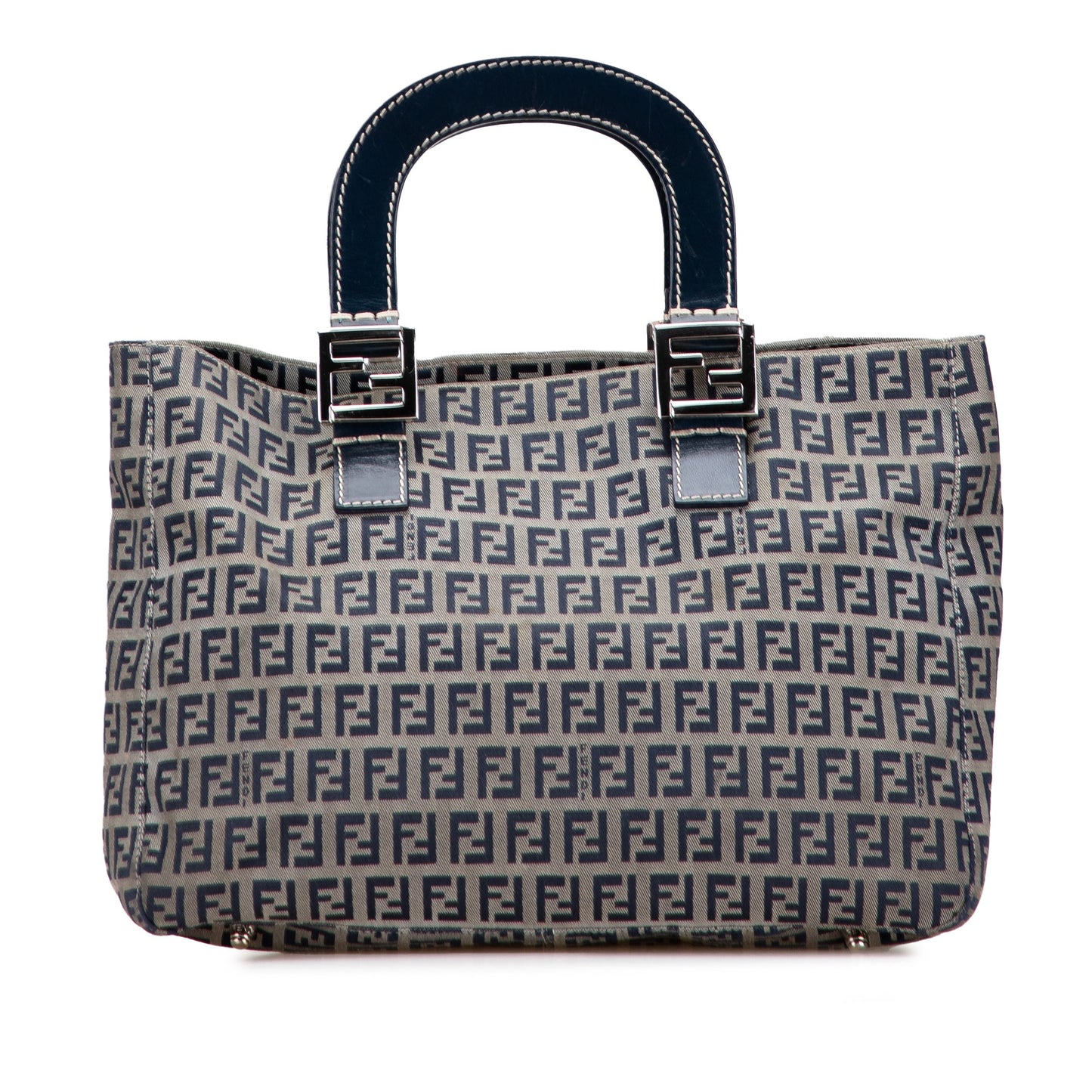 Fendi Small Zucchino Canvas Twins Tote