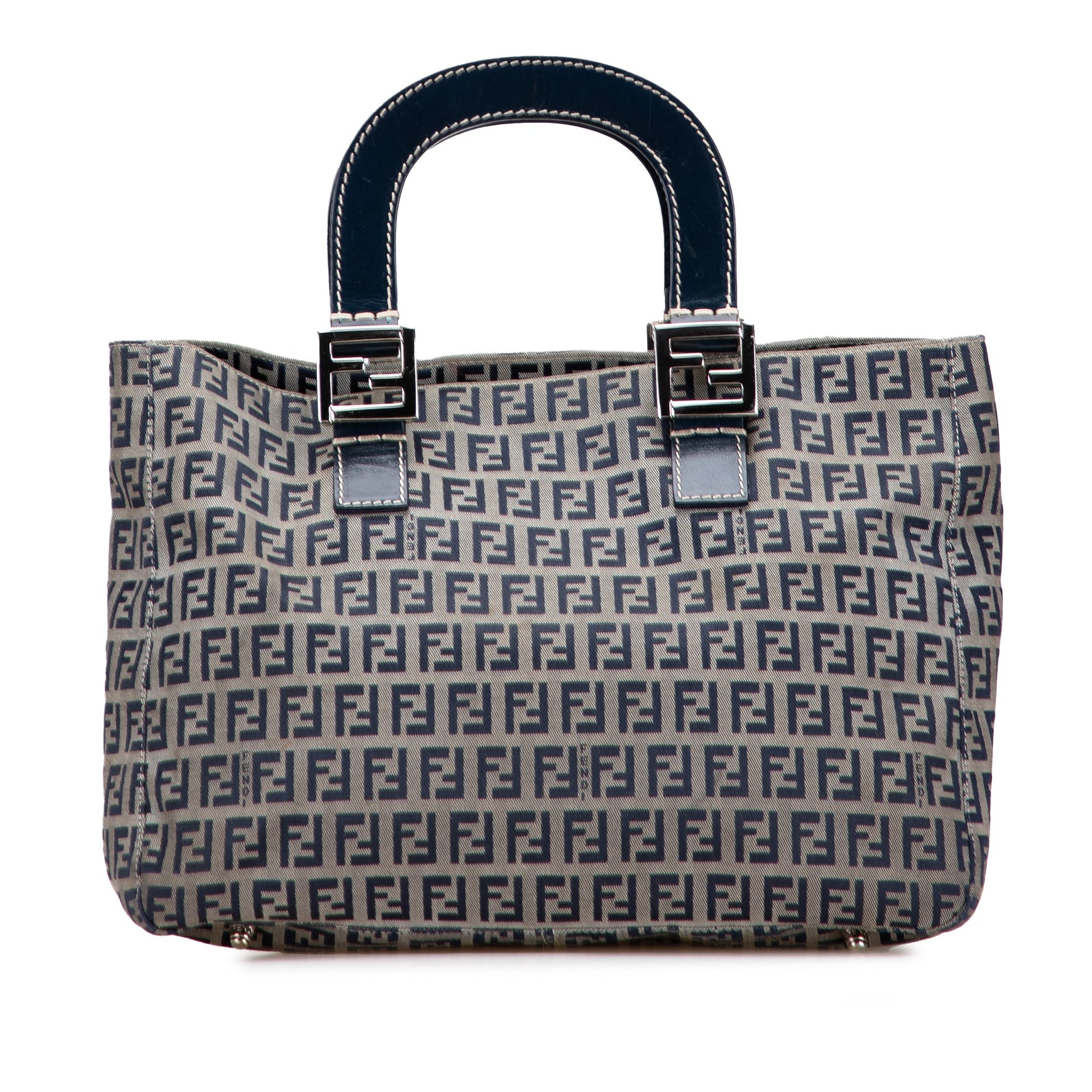 Fendi Small Zucchino Canvas Twins Tote