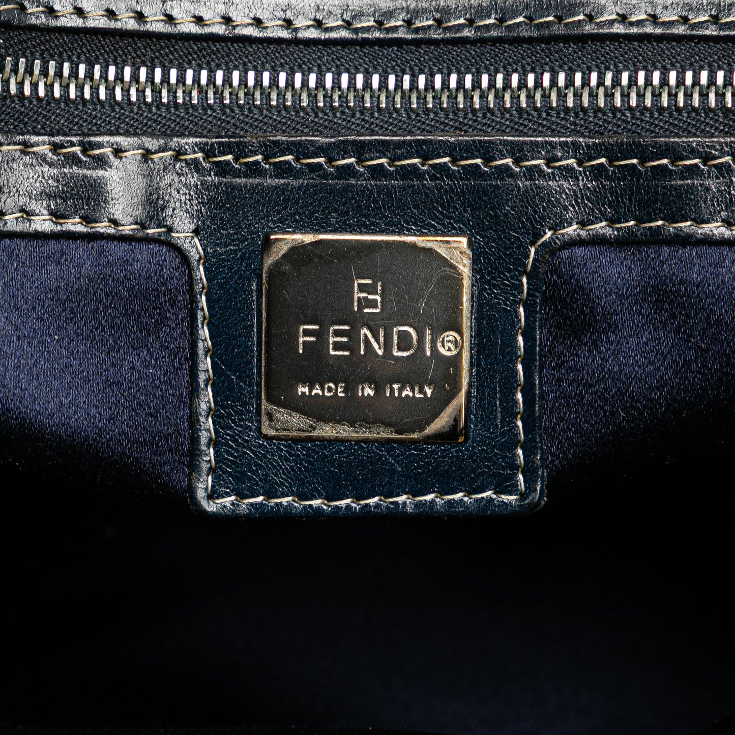 Fendi Small Zucchino Canvas Twins Tote