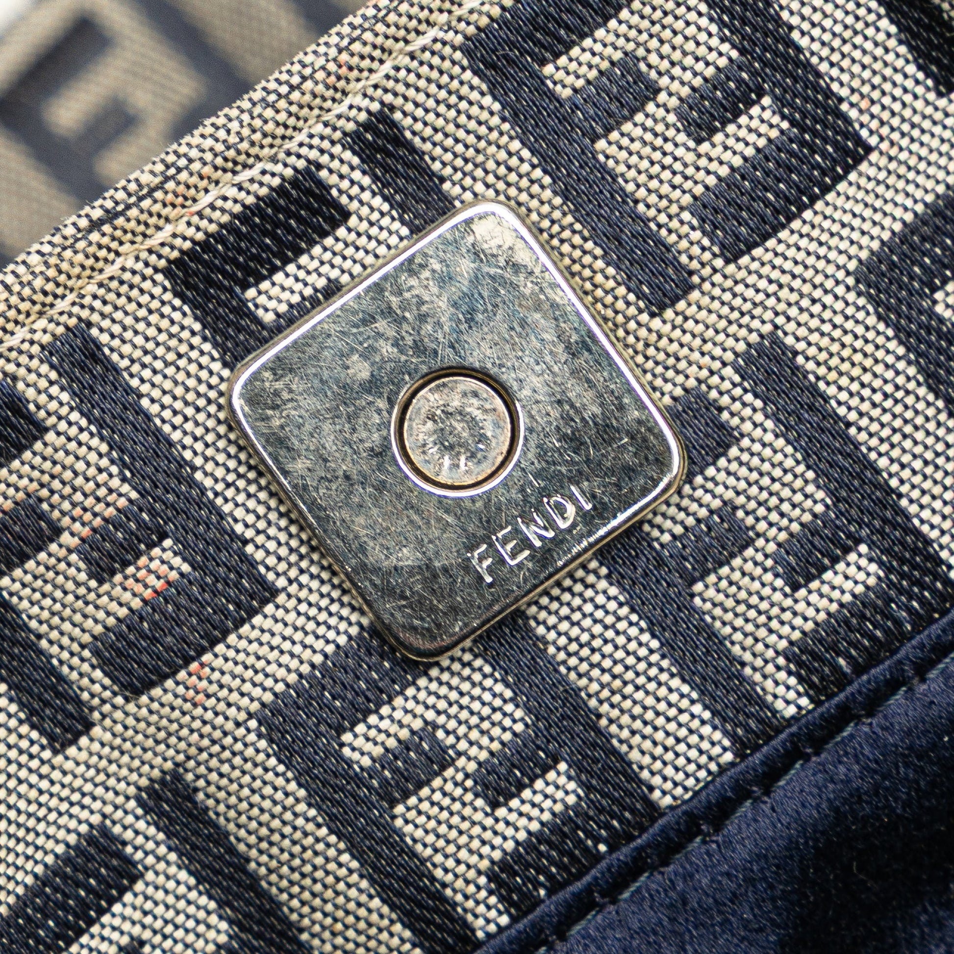 Fendi Small Zucchino Canvas Twins Tote