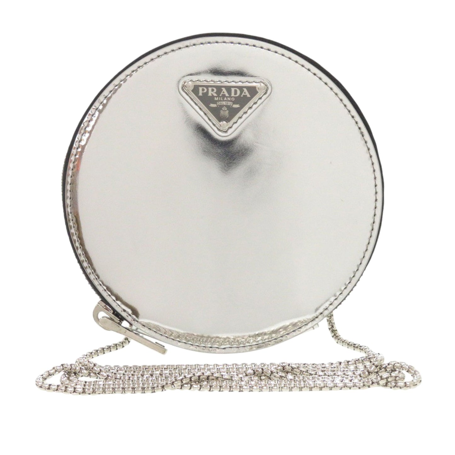 Spazzolato Round Chain Coin Crossbody
