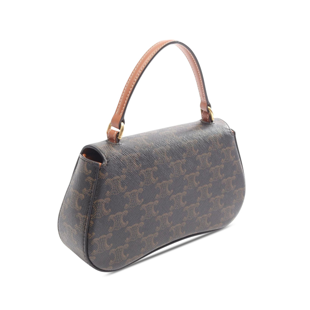 Celine Teen Triomphe Coated Canvas Laura Satchel