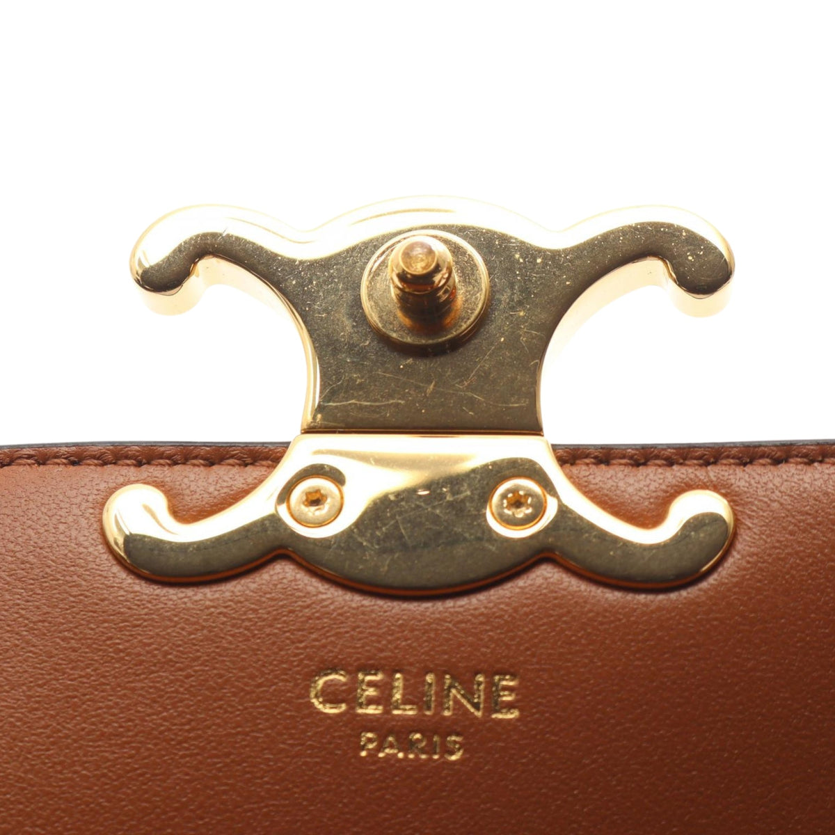 Celine Teen Triomphe Coated Canvas Laura Satchel
