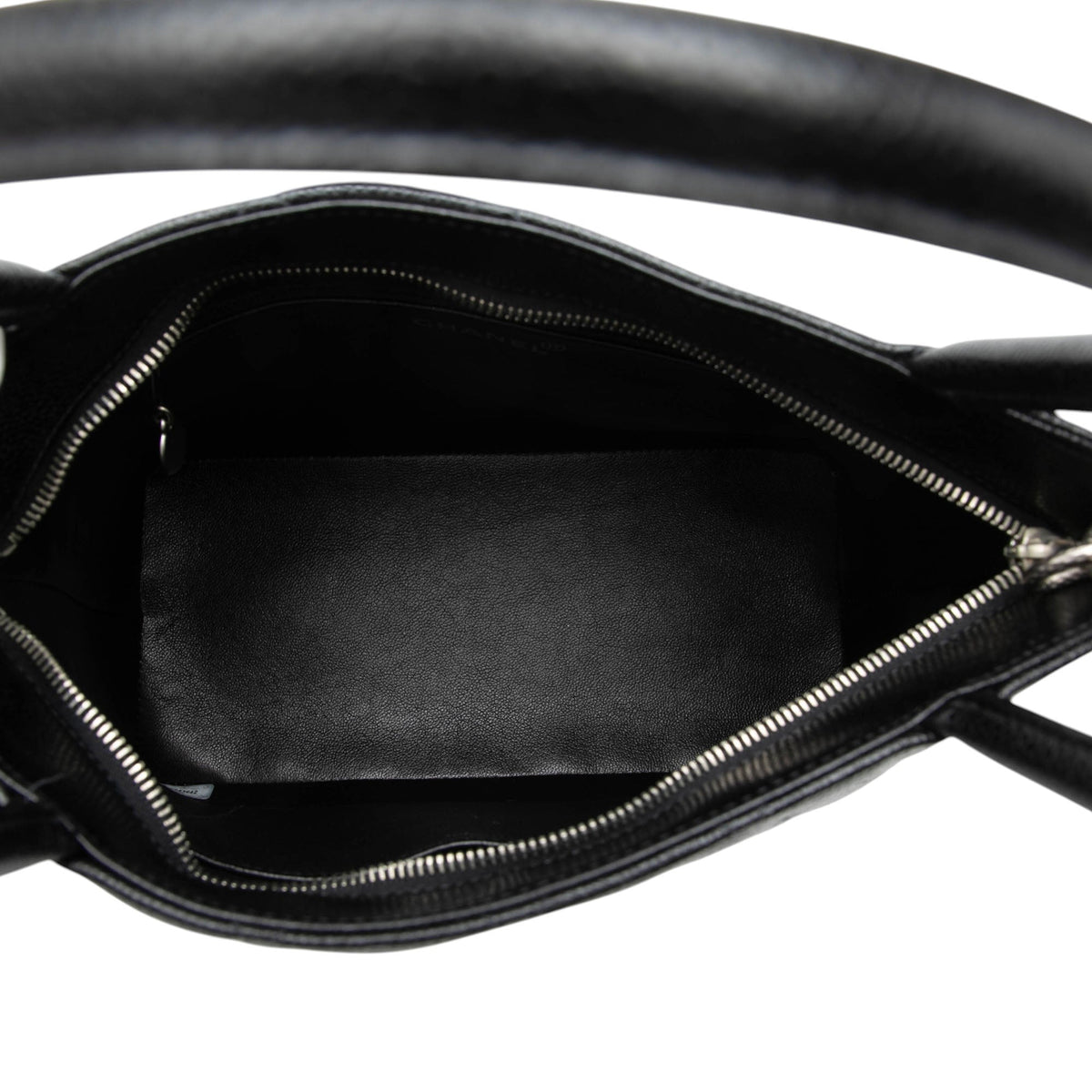 Chanel Caviar Medallion Tote — Black