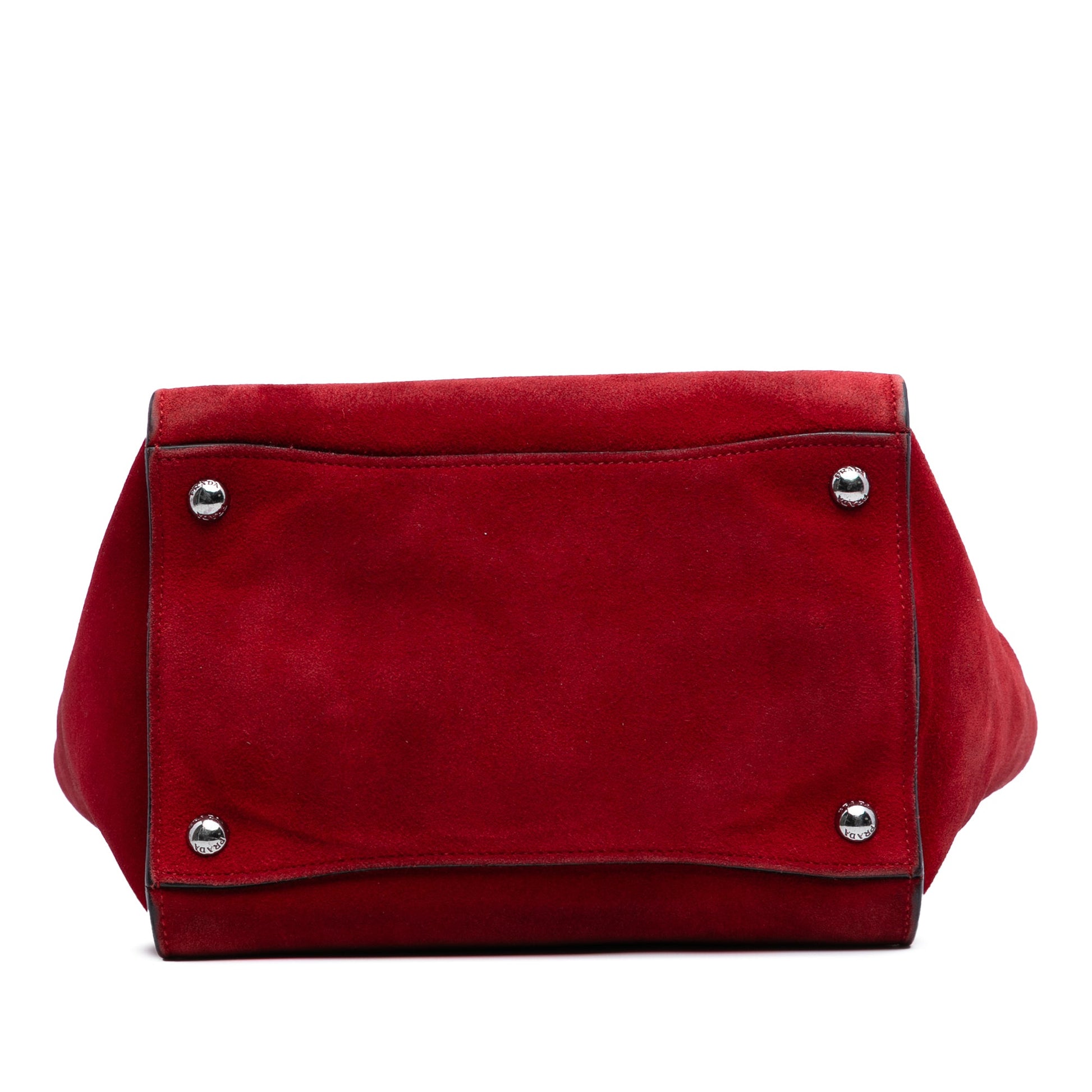 Prada Small Scamosciato Twin Pocket Satchel