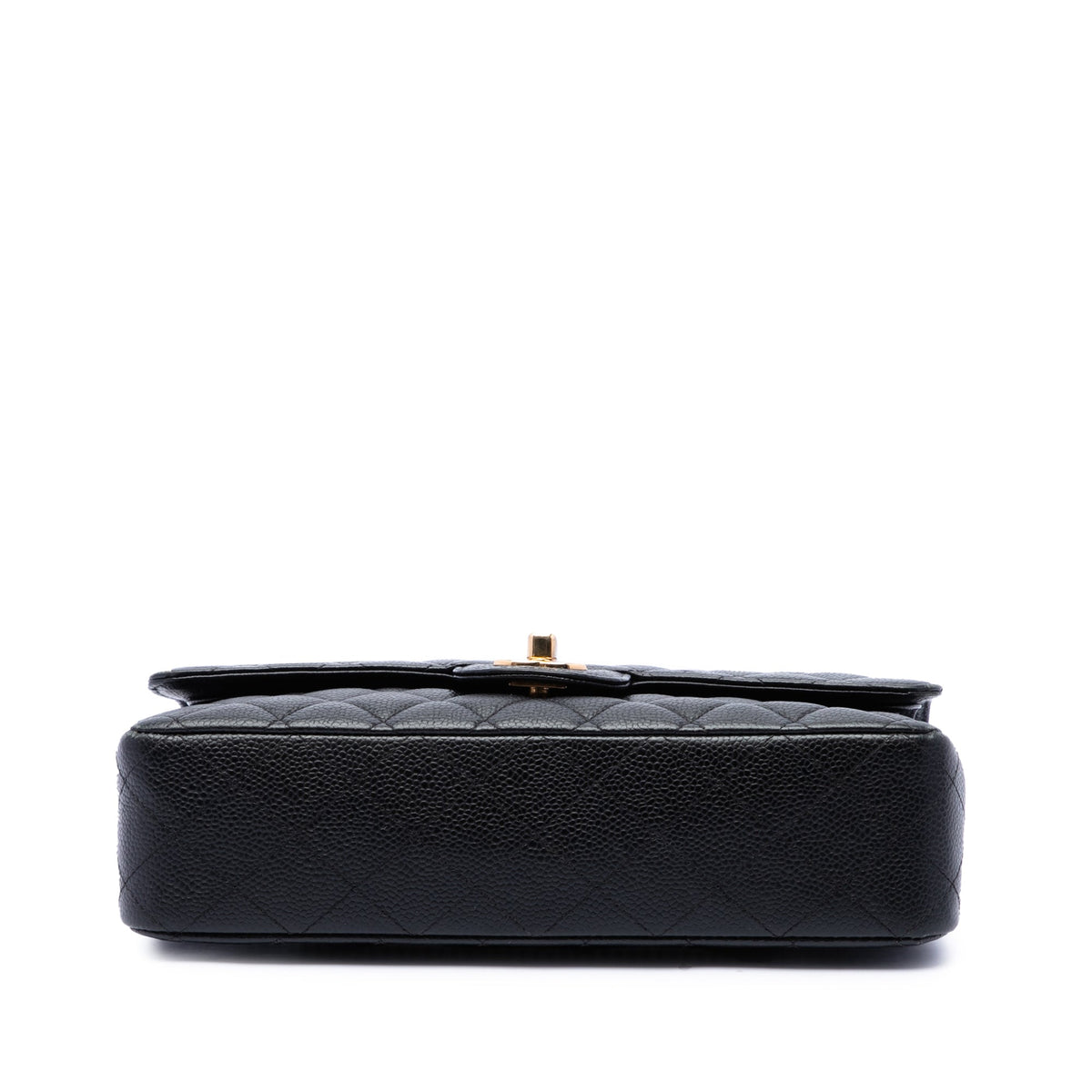 Chanel Medium Classic Caviar Double Flap — Black