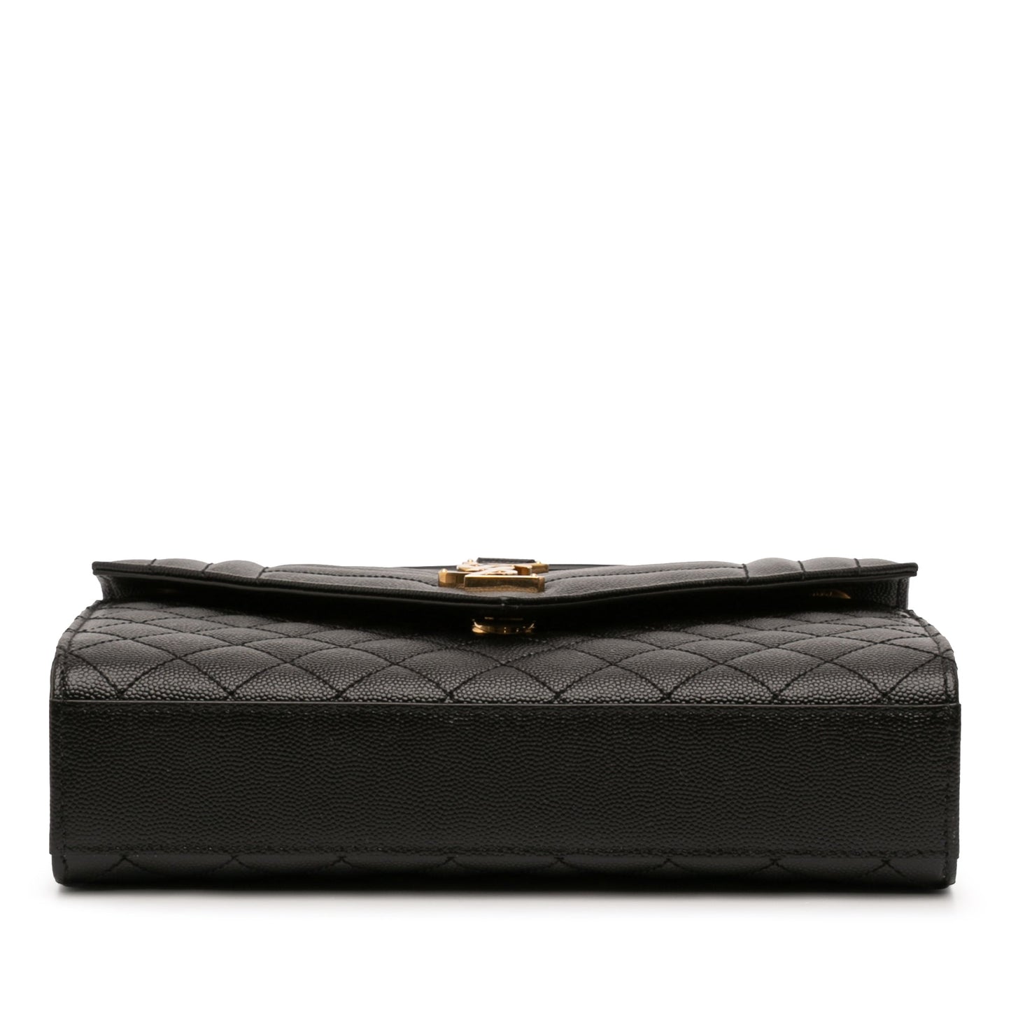 Saint Laurent Medium Grain De Poudre Triquilt Monogram Envelope Bag