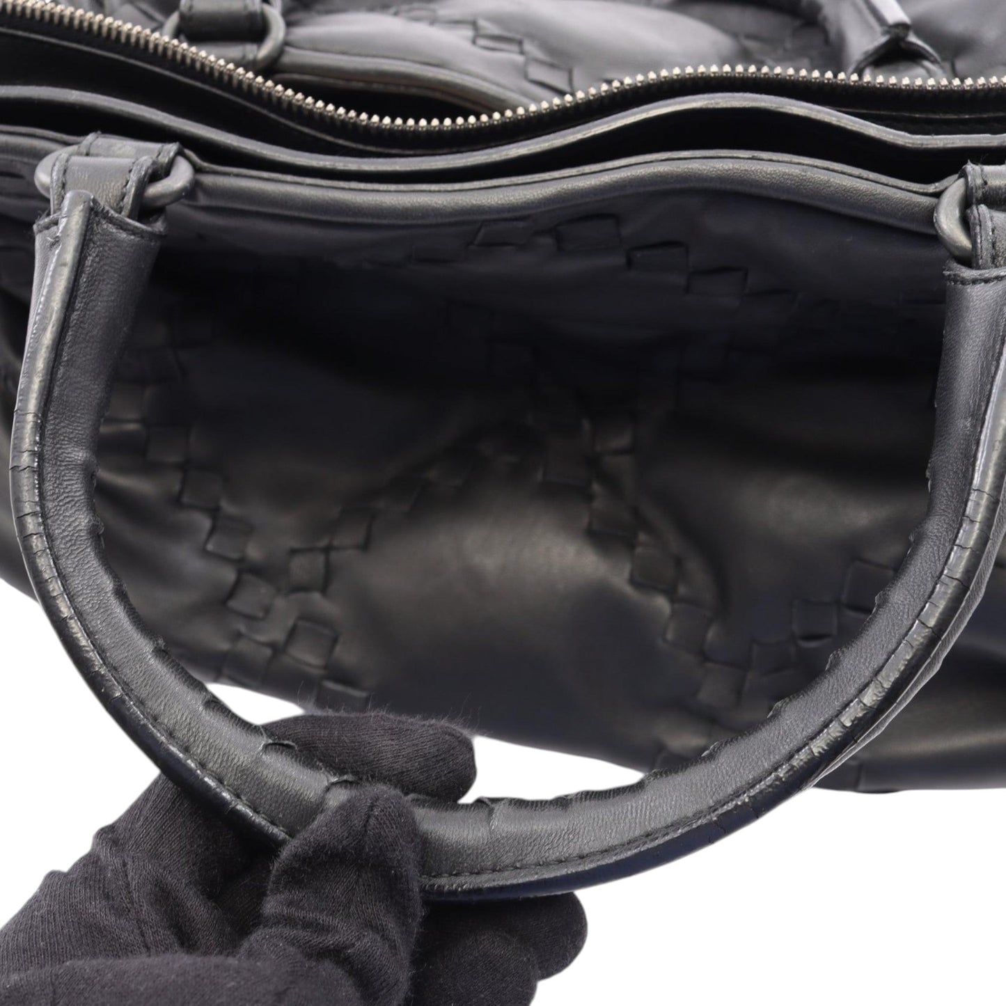 Bottega Veneta Intrecciato Trimmed Satchel