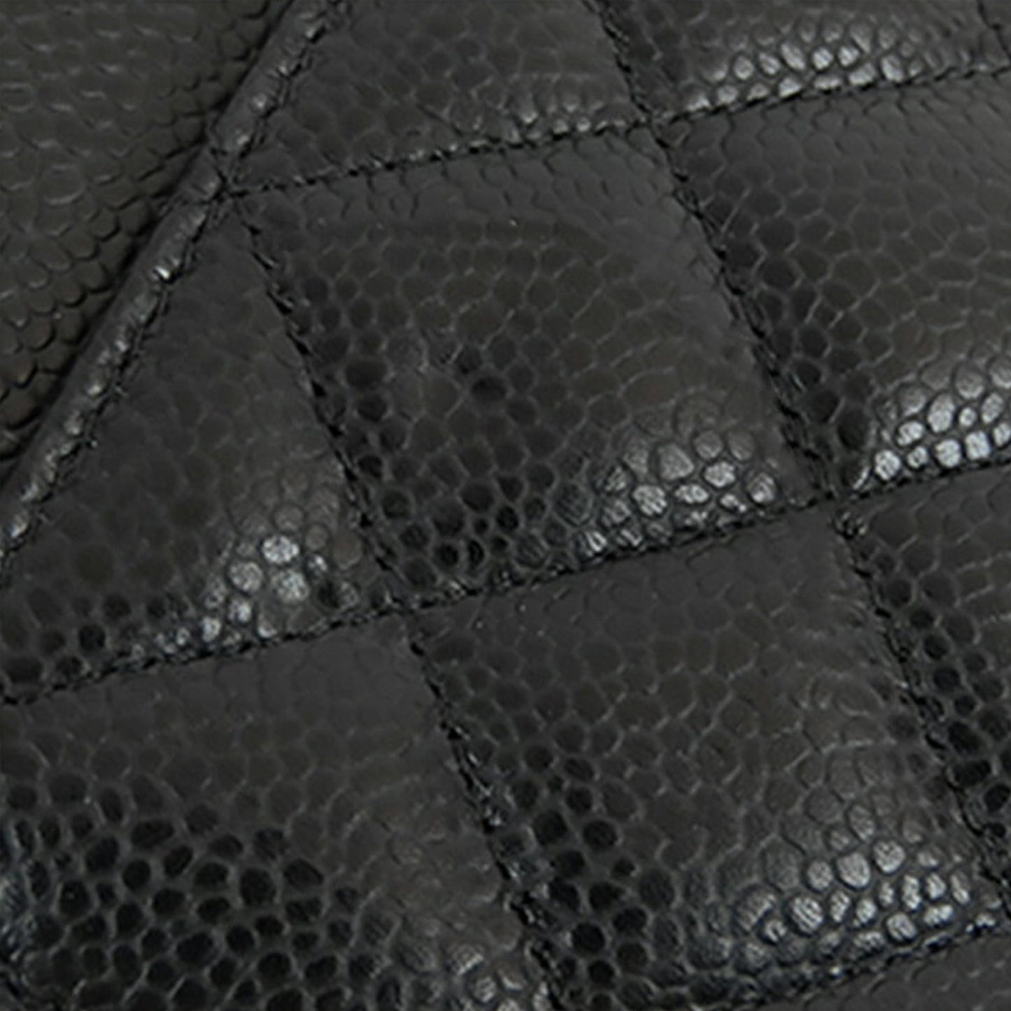 Chanel CC Quilted Caviar Wallet on Chain