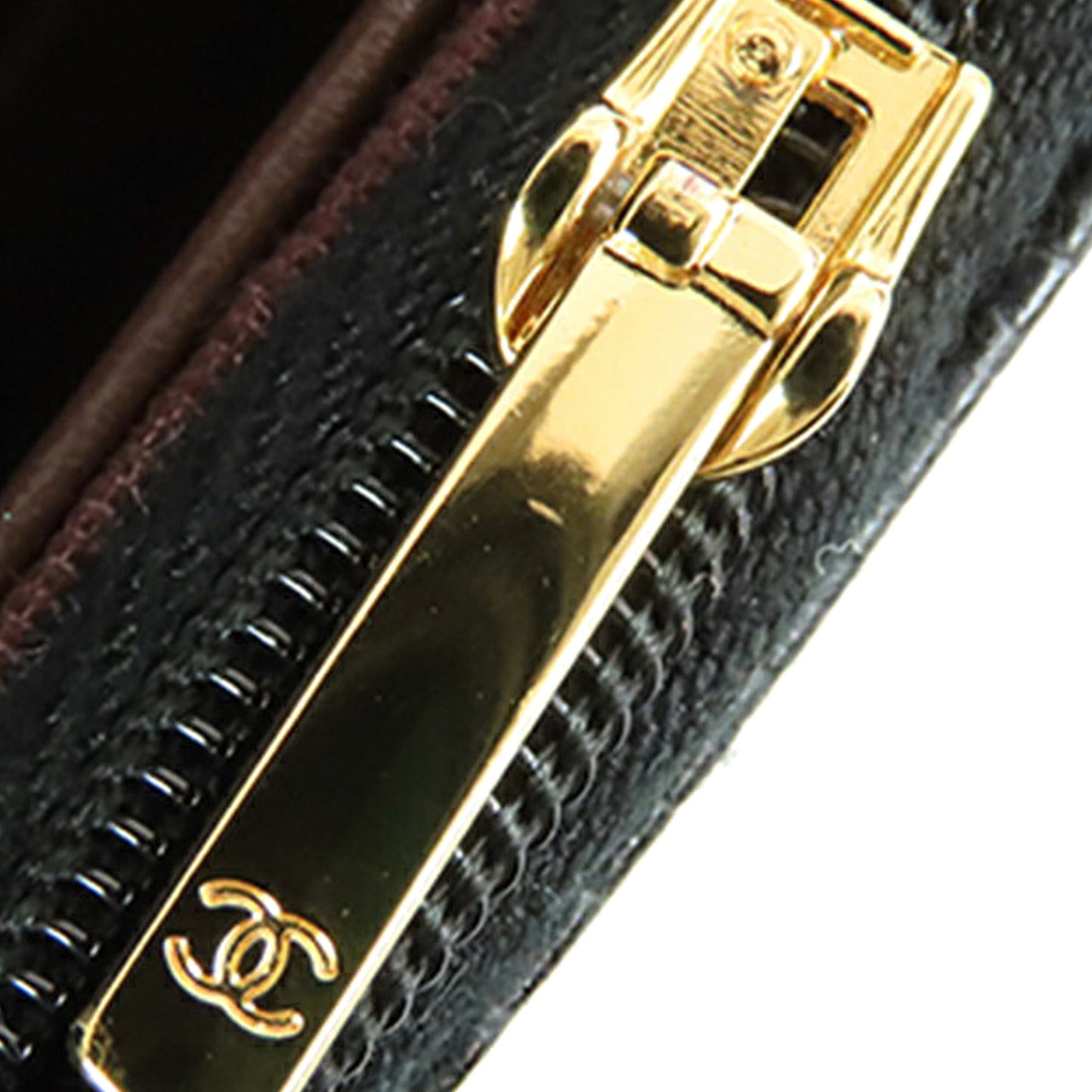 Chanel CC Quilted Caviar Wallet on Chain