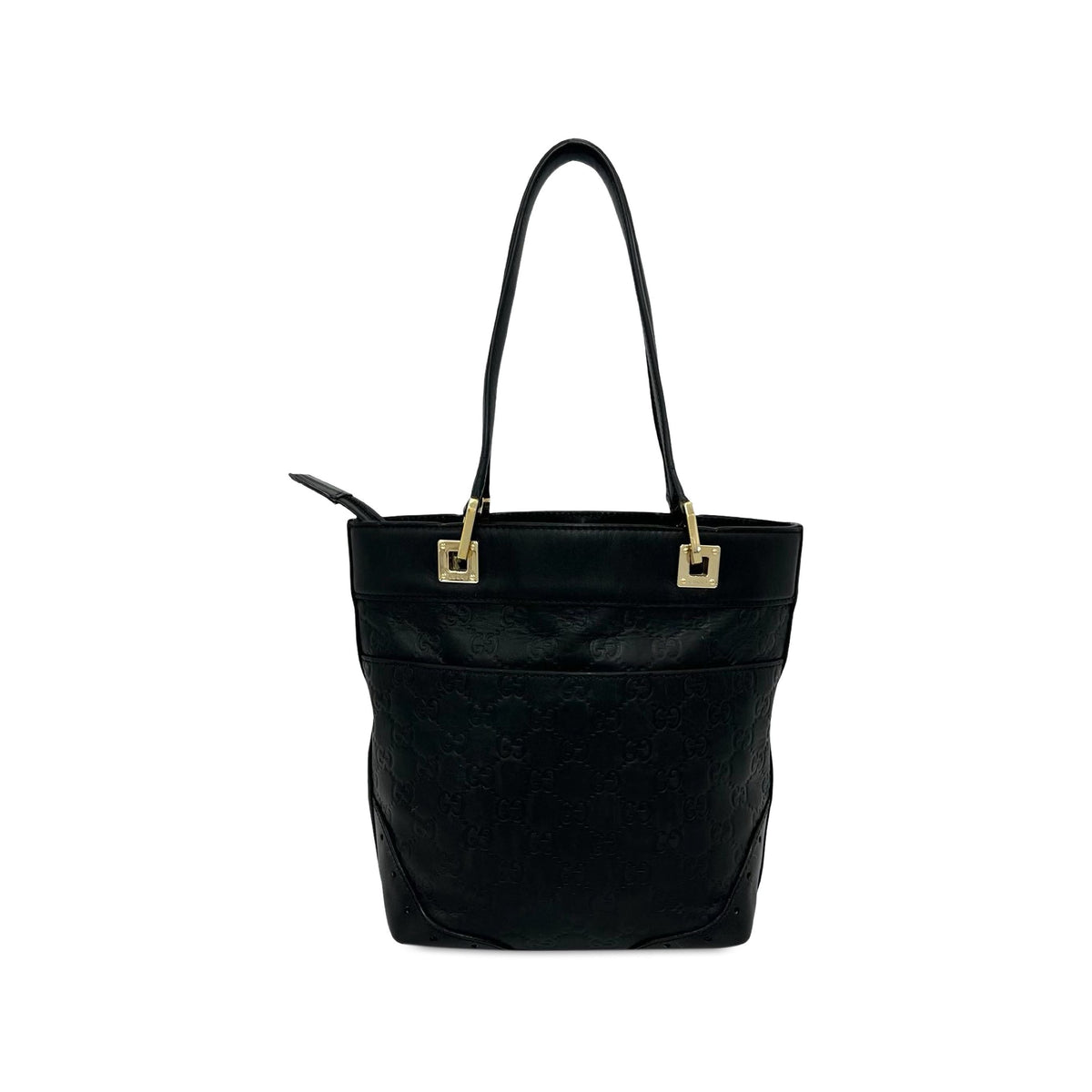 Gucci Guccissima Punch Tote — Black