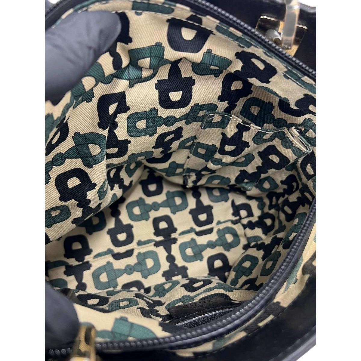 Gucci Guccissima Punch Tote — Black