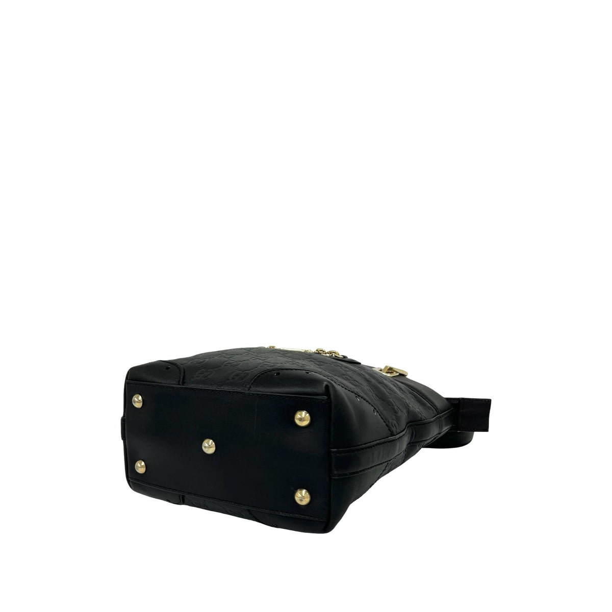 Gucci Guccissima Punch Tote — Black