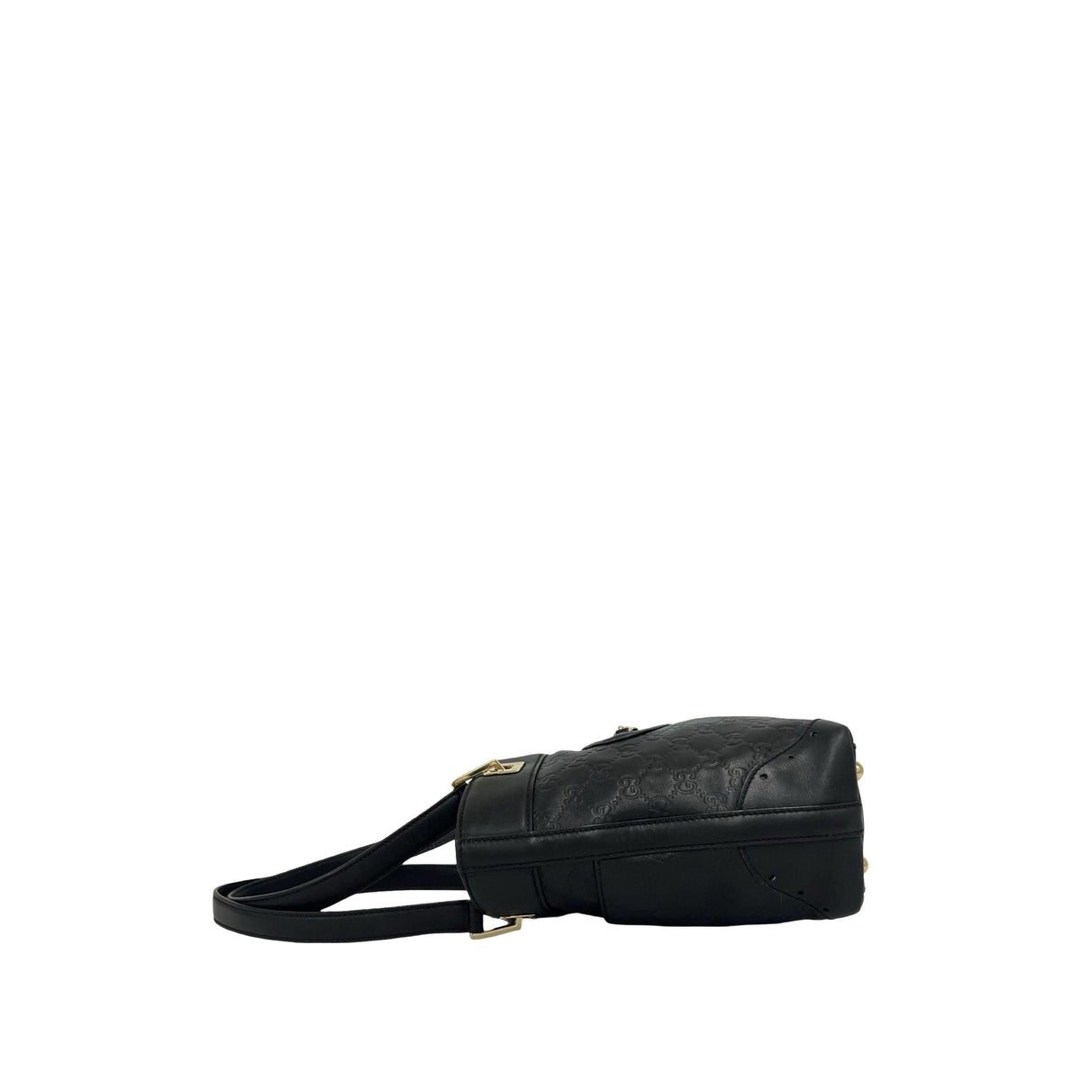 Gucci Guccissima Punch Tote — Black