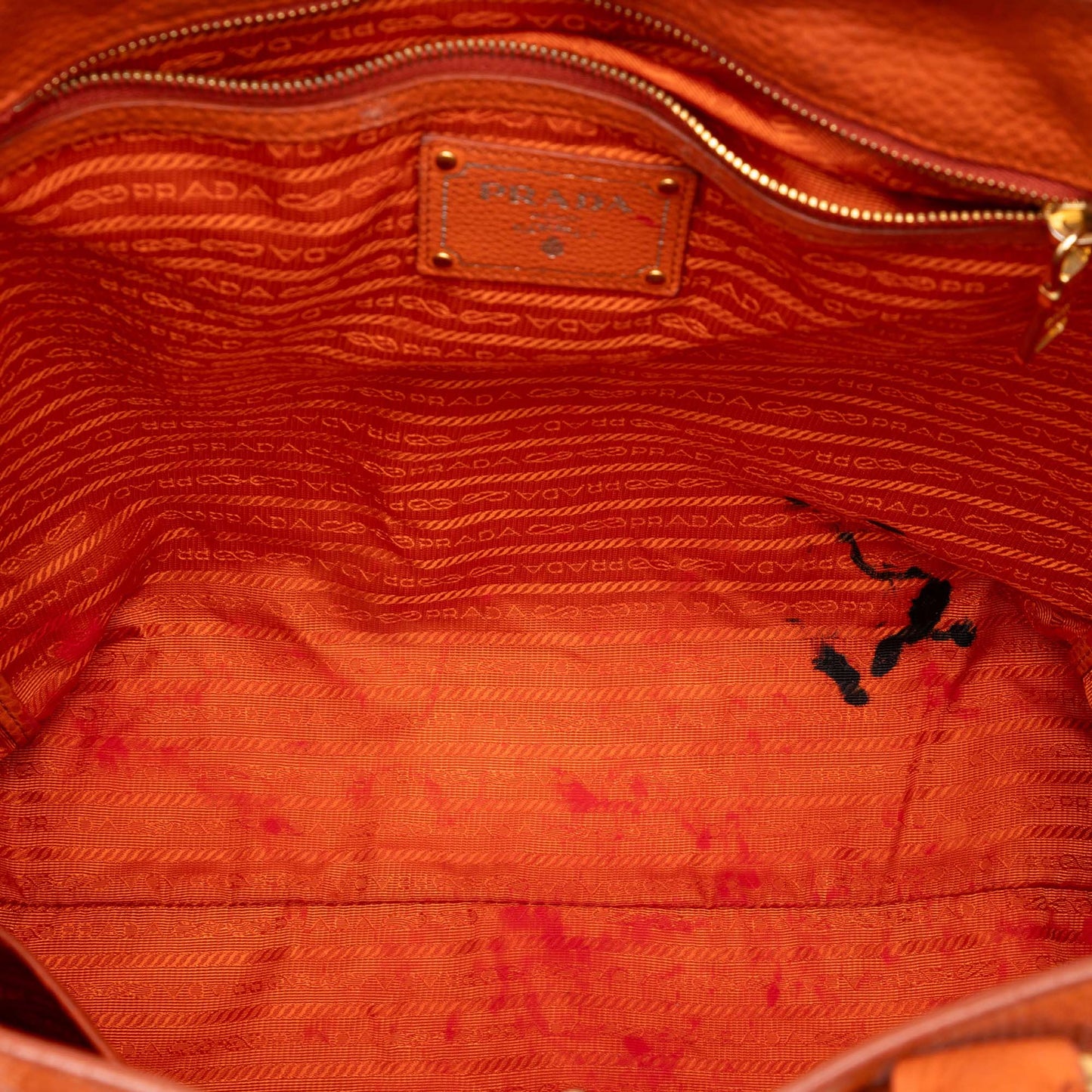 Prada Vitello Daino Open Convertible Tote