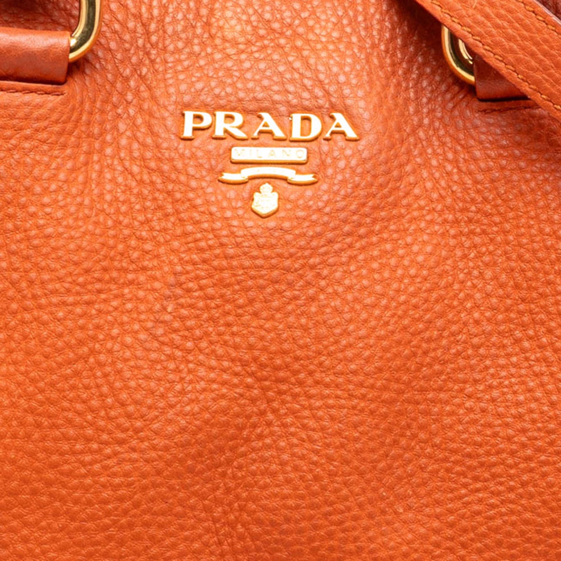Prada Vitello Daino Open Convertible Tote