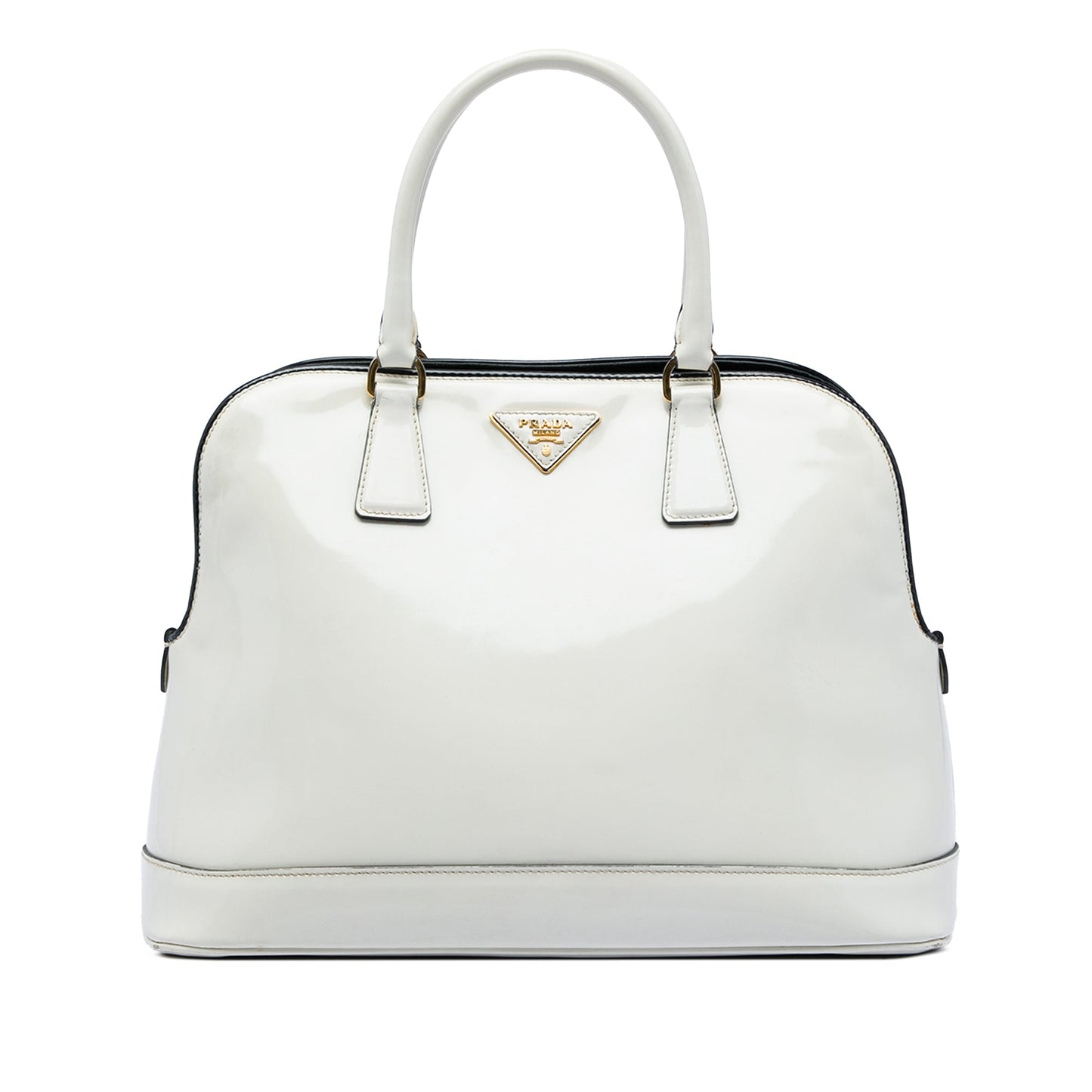 Prada Medium Spazzolato Leather Open Promenade Satchel