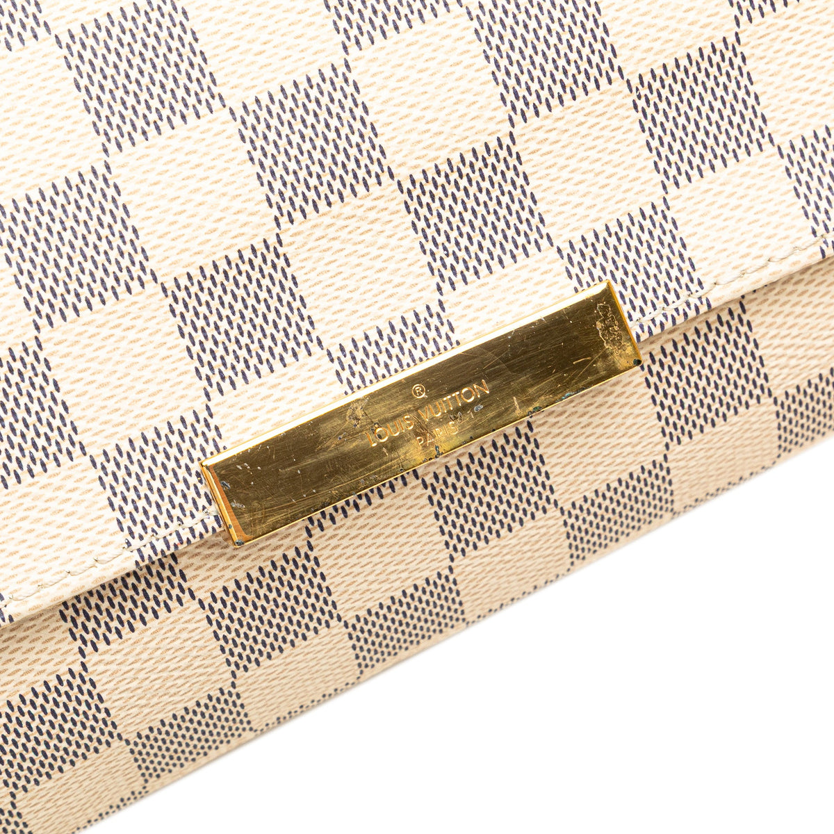 Louis Vuitton Damier Azur Favorite MM — White
