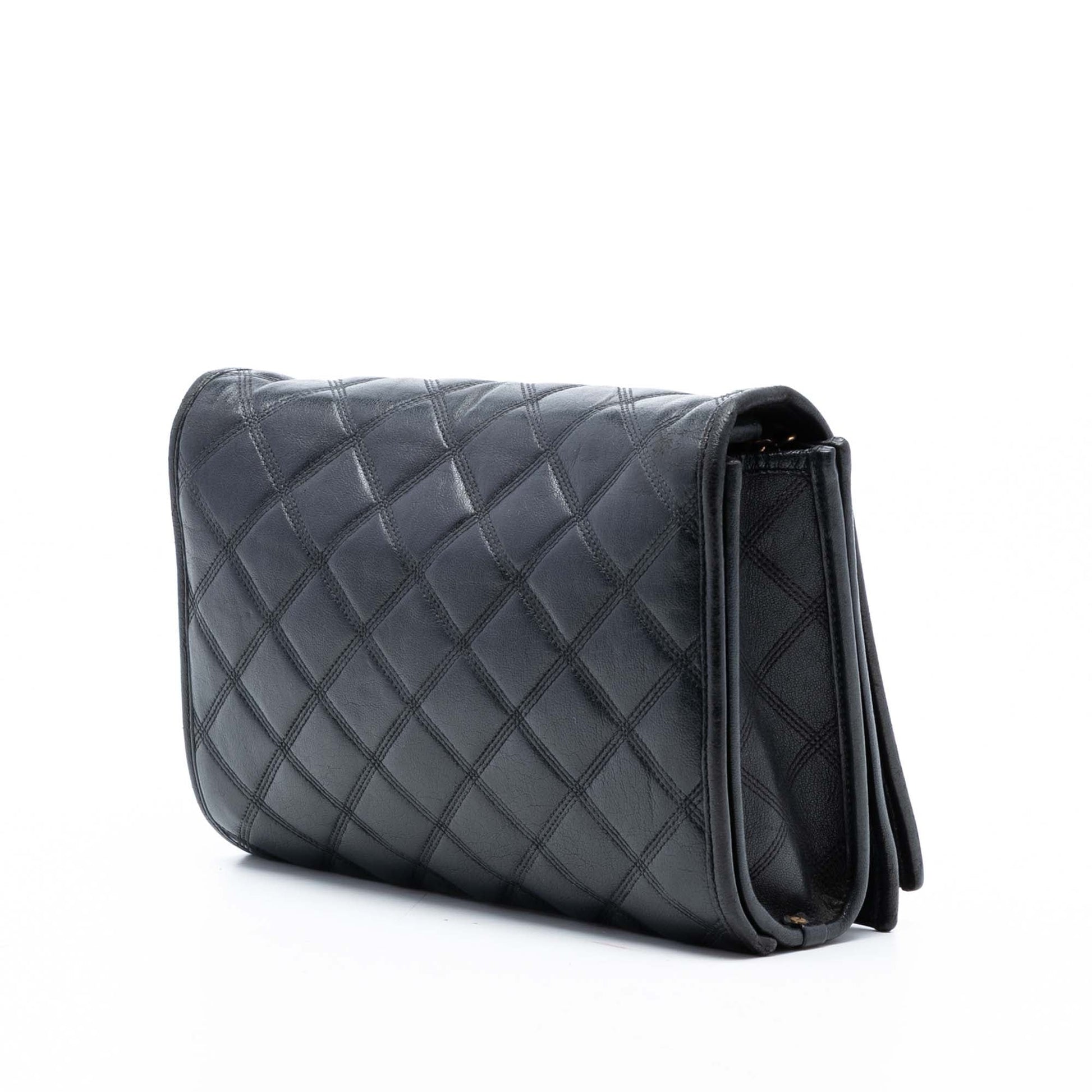 Saint Laurent Small Quilted Lambskin Becky Chain Shoulder Bag
