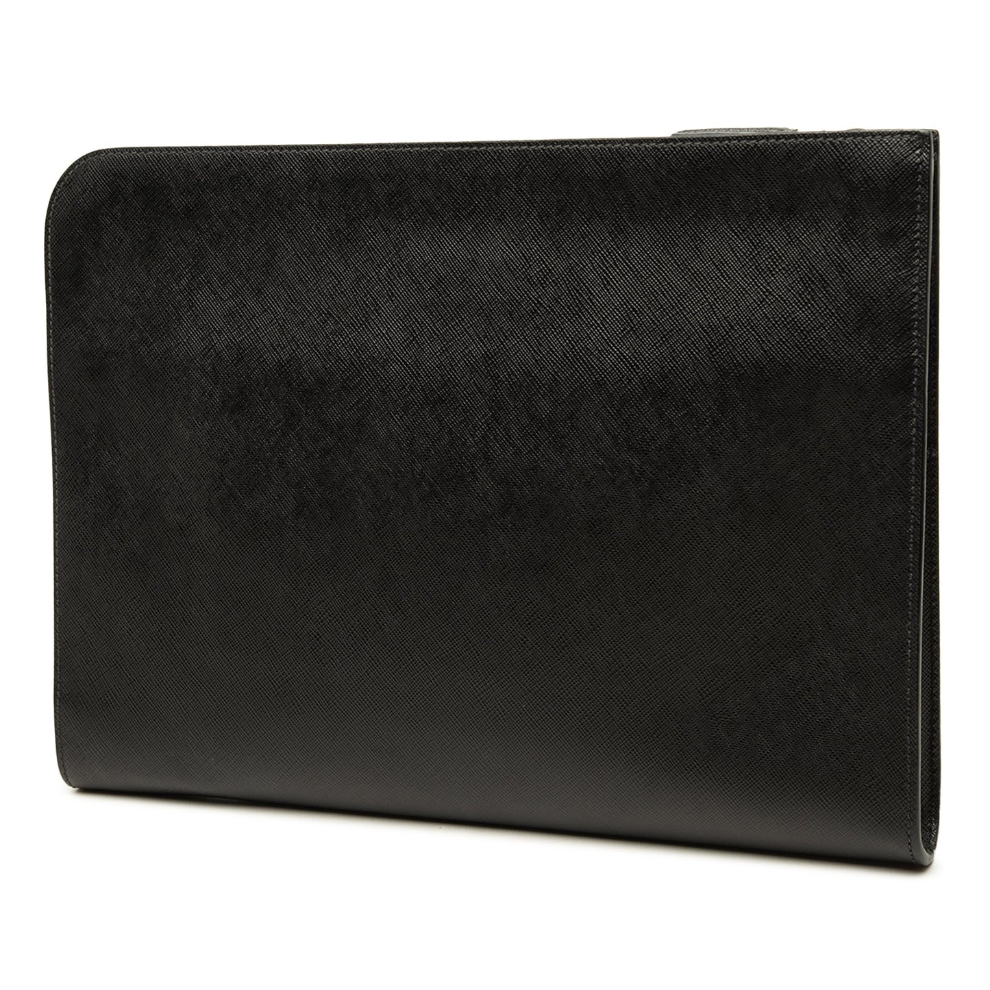 Prada Saffiano Logo Clutch
