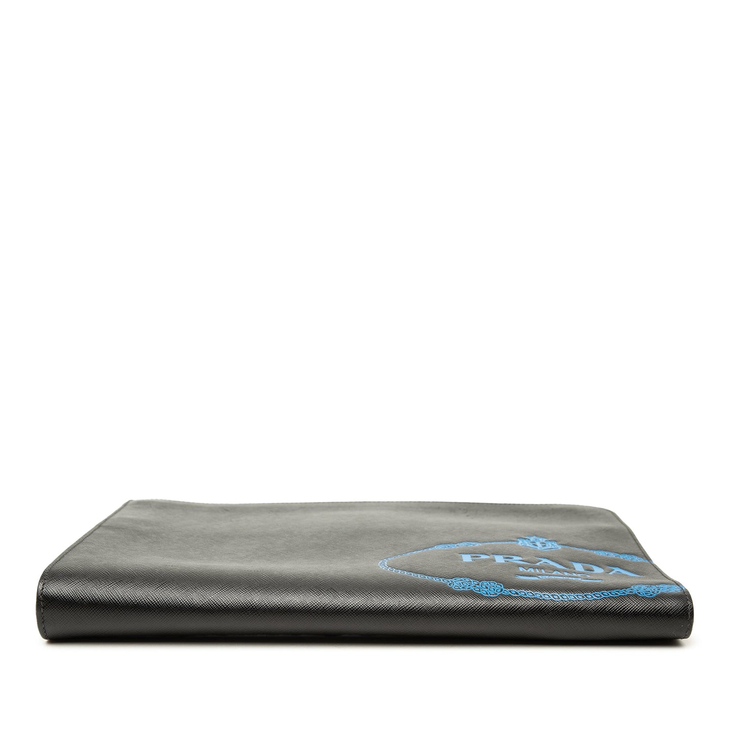 Prada Saffiano Logo Clutch