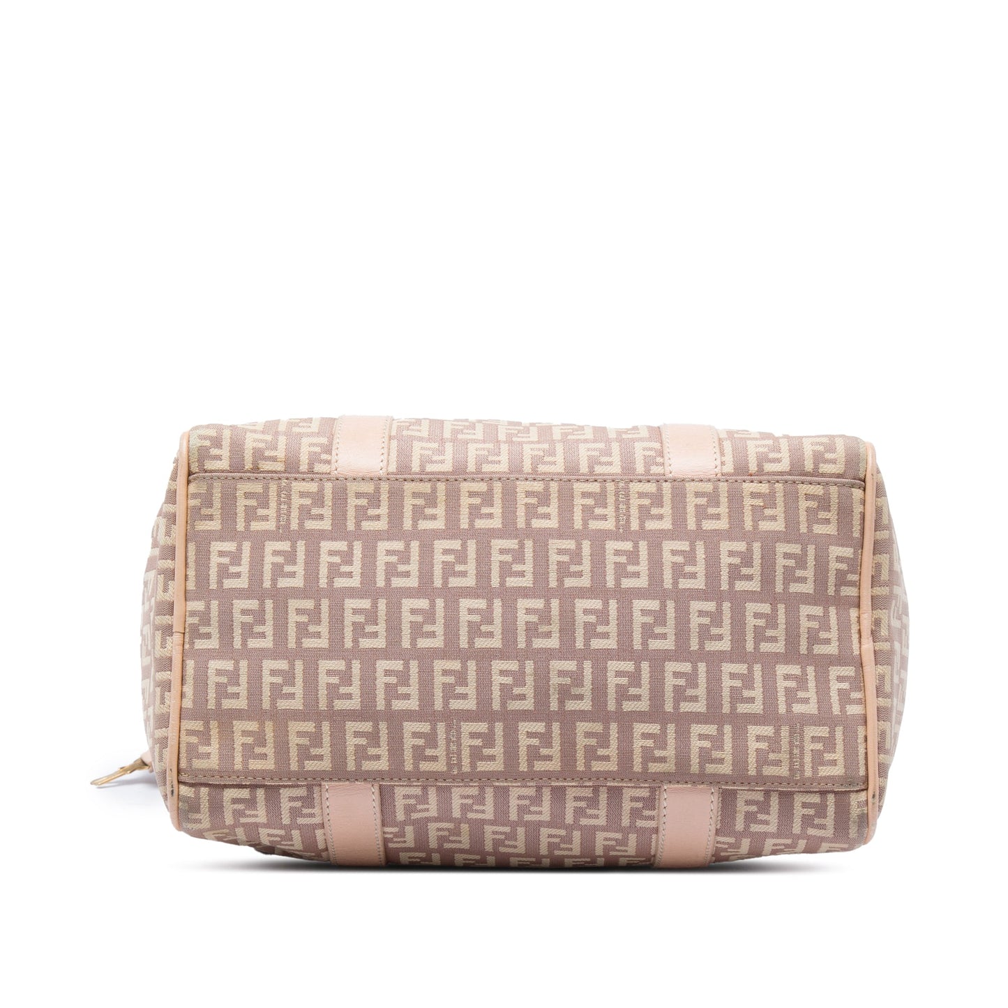 Fendi Small Zucchino Canvas Forever Bauletto Boston Bag