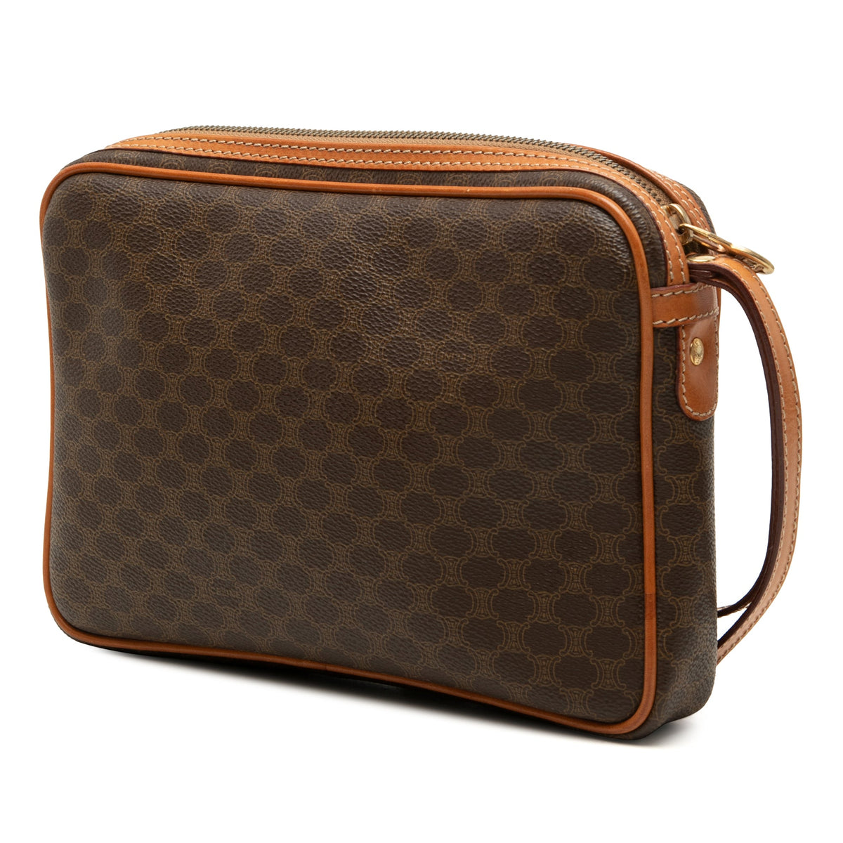 Celine Macadam Coated Canvas Clutch