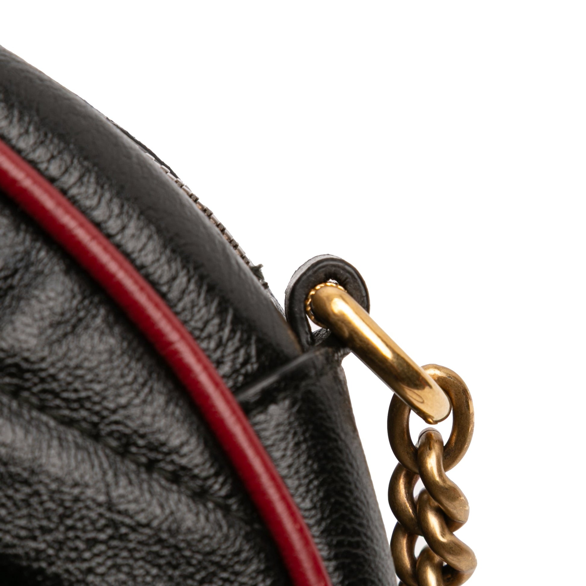 Gucci Mini GG Marmont Matelasse Leather Torchon Round Crossbody