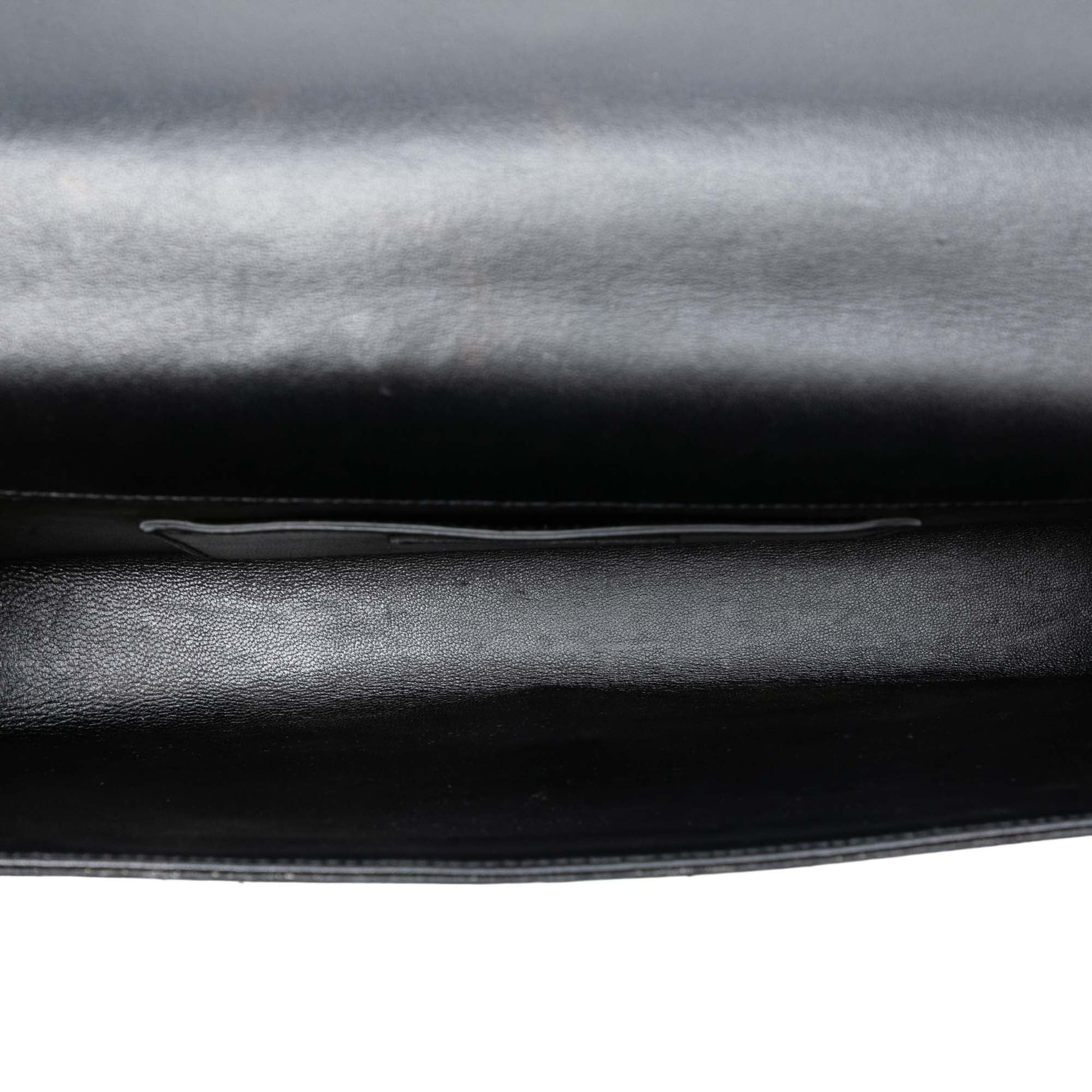 Saint Laurent Suede Monogram Kate Tassel Clutch