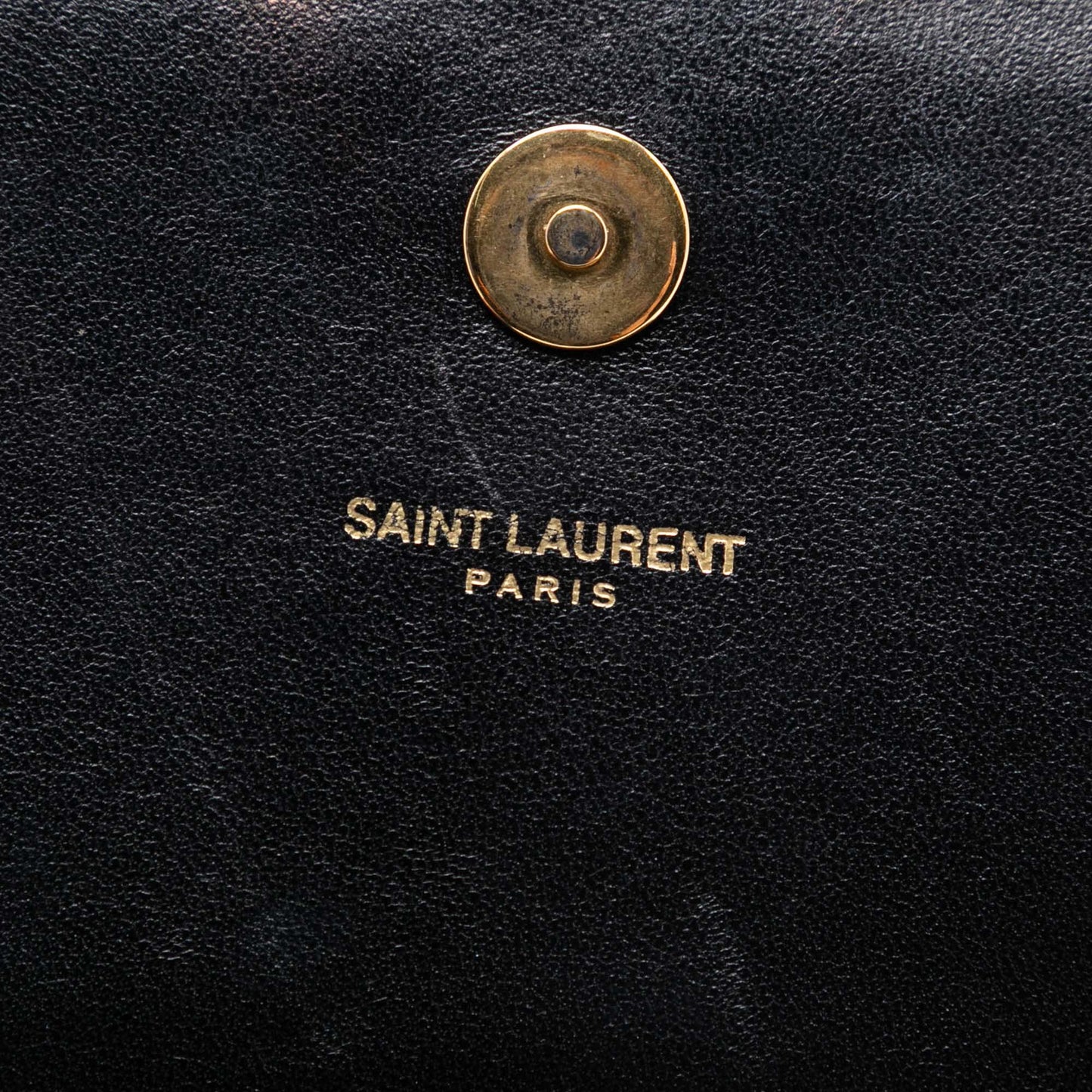 Saint Laurent Suede Monogram Kate Tassel Clutch