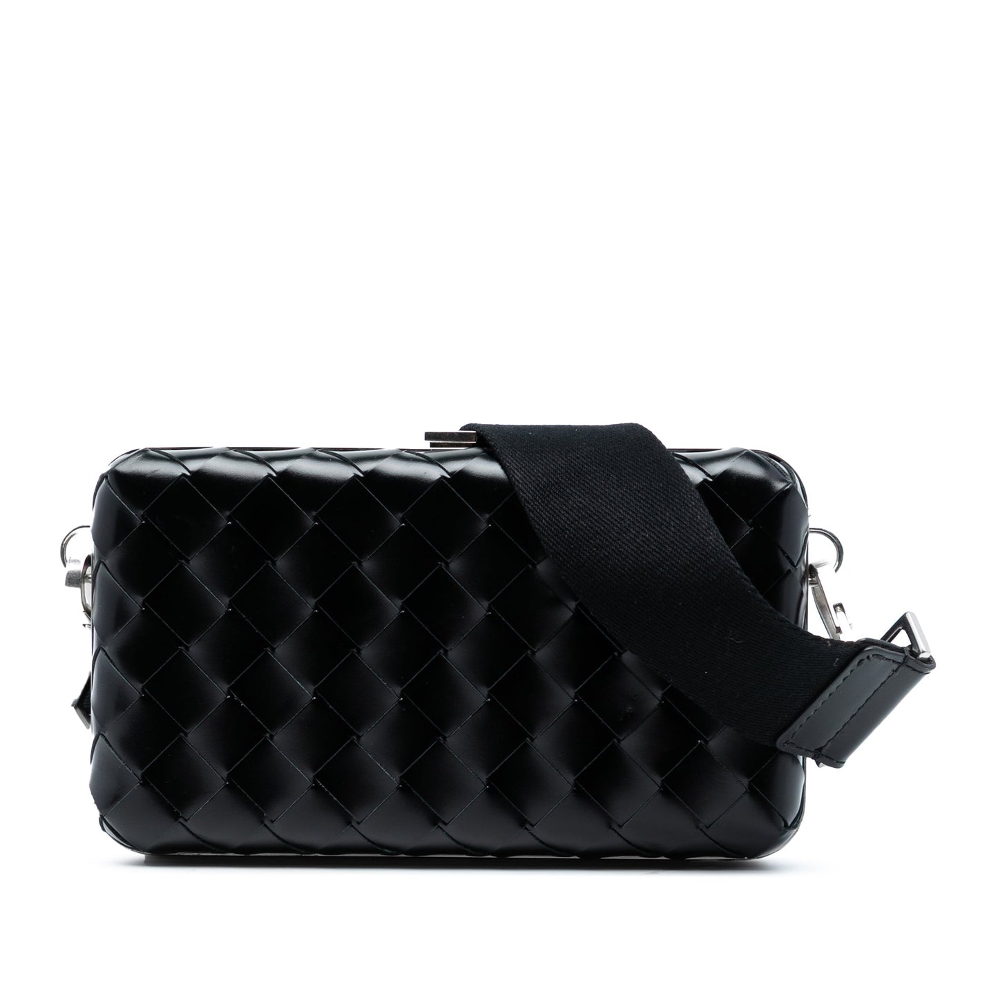 Bottega Veneta Spazzolato Intrecciato Box Messenger Bag