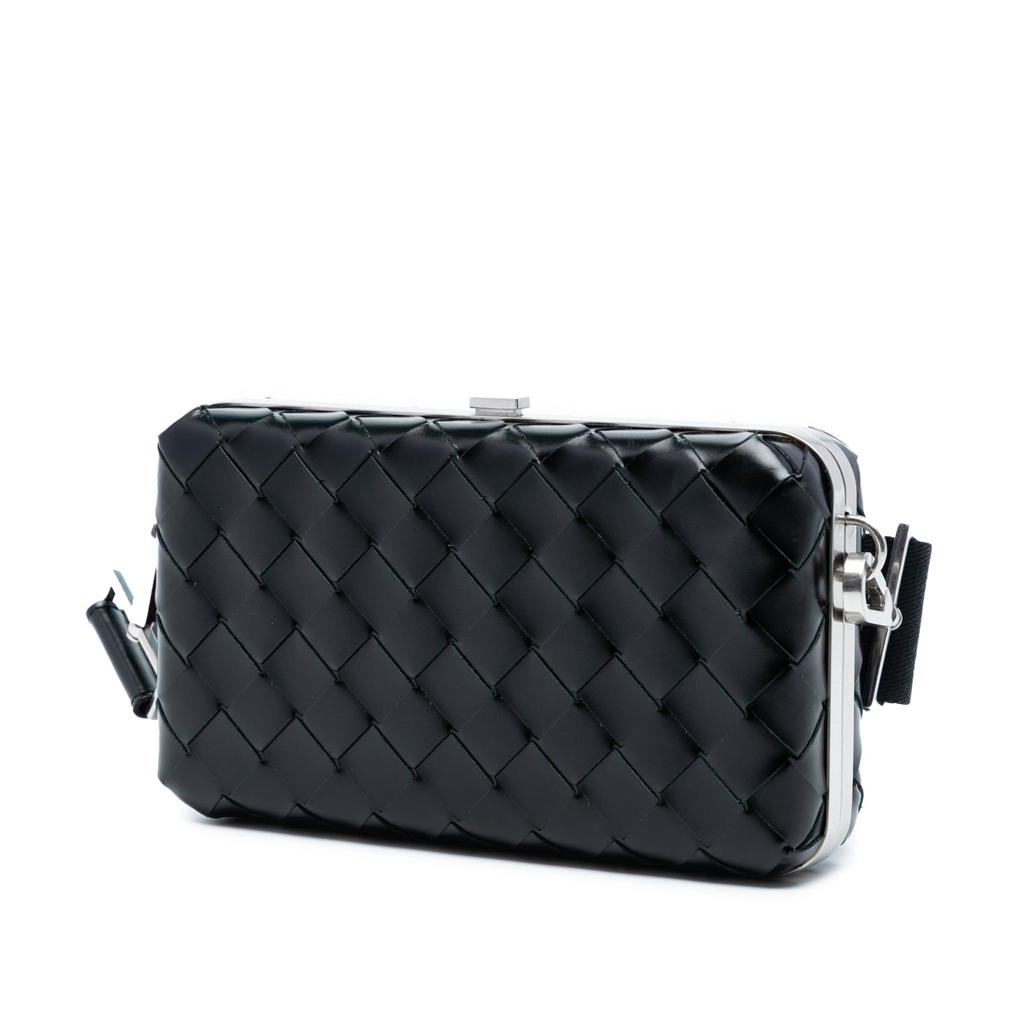 Bottega Veneta Spazzolato Intrecciato Box Messenger Bag