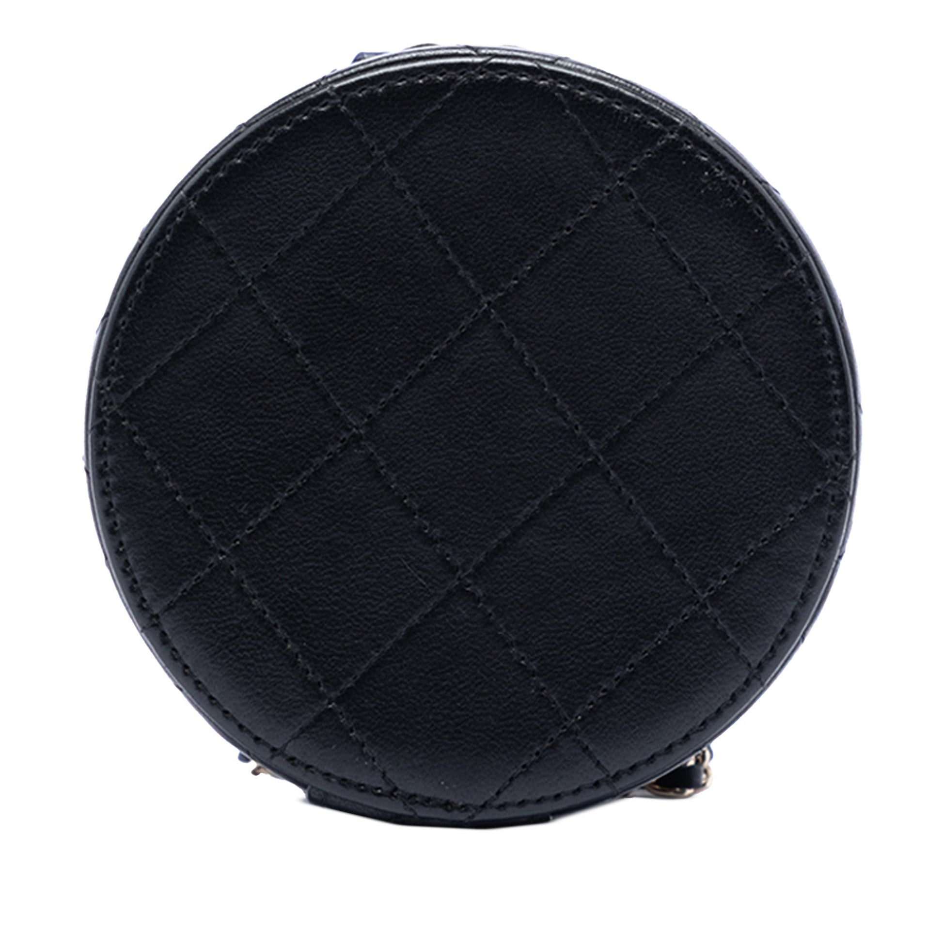 Chanel Quilted Lambskin Chain and Charm Vanity Case