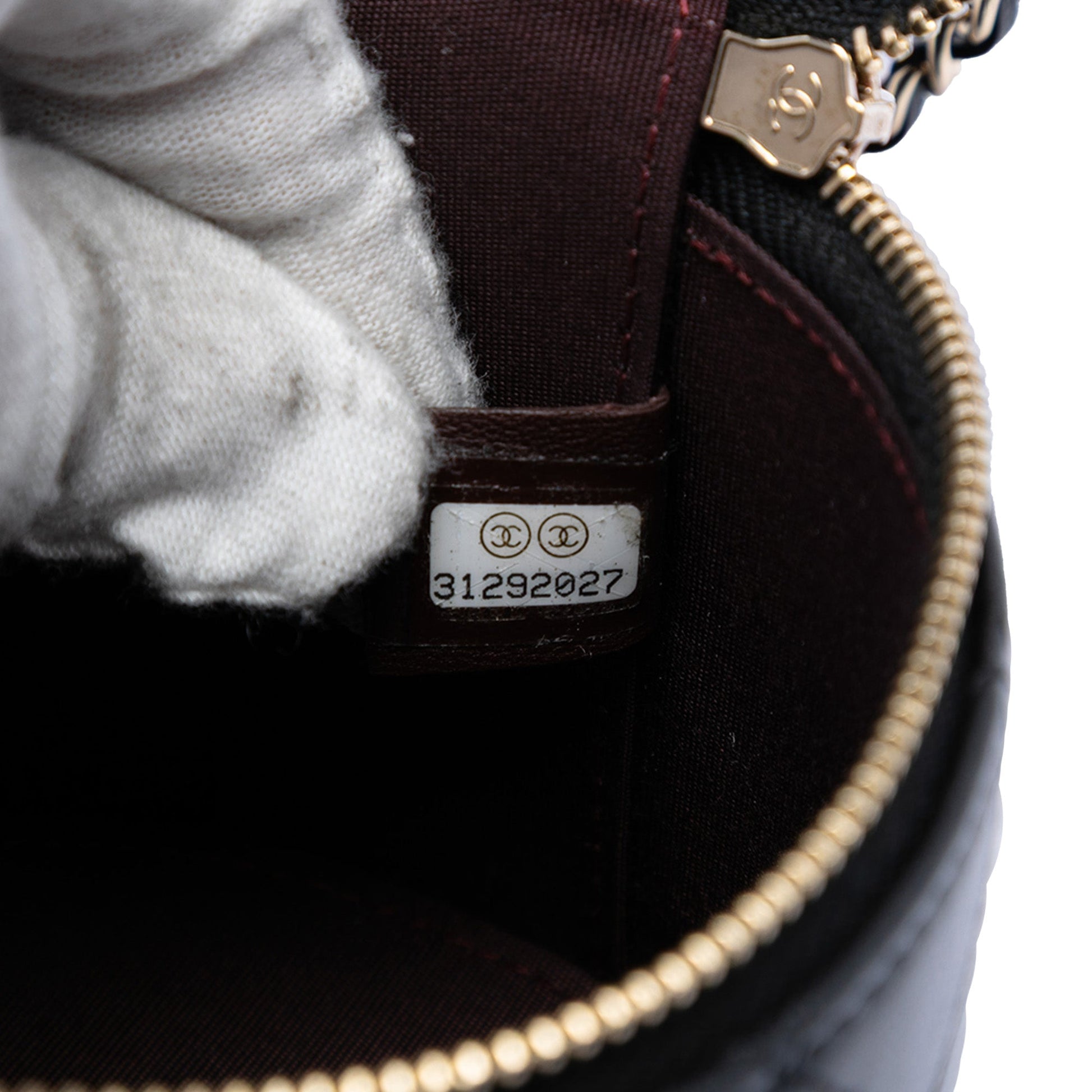 Chanel Quilted Lambskin Chain and Charm Vanity Case