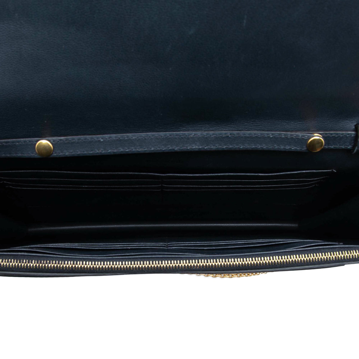 Celine Large Tricolor Leather Pocket Envelope Flap on Chain
