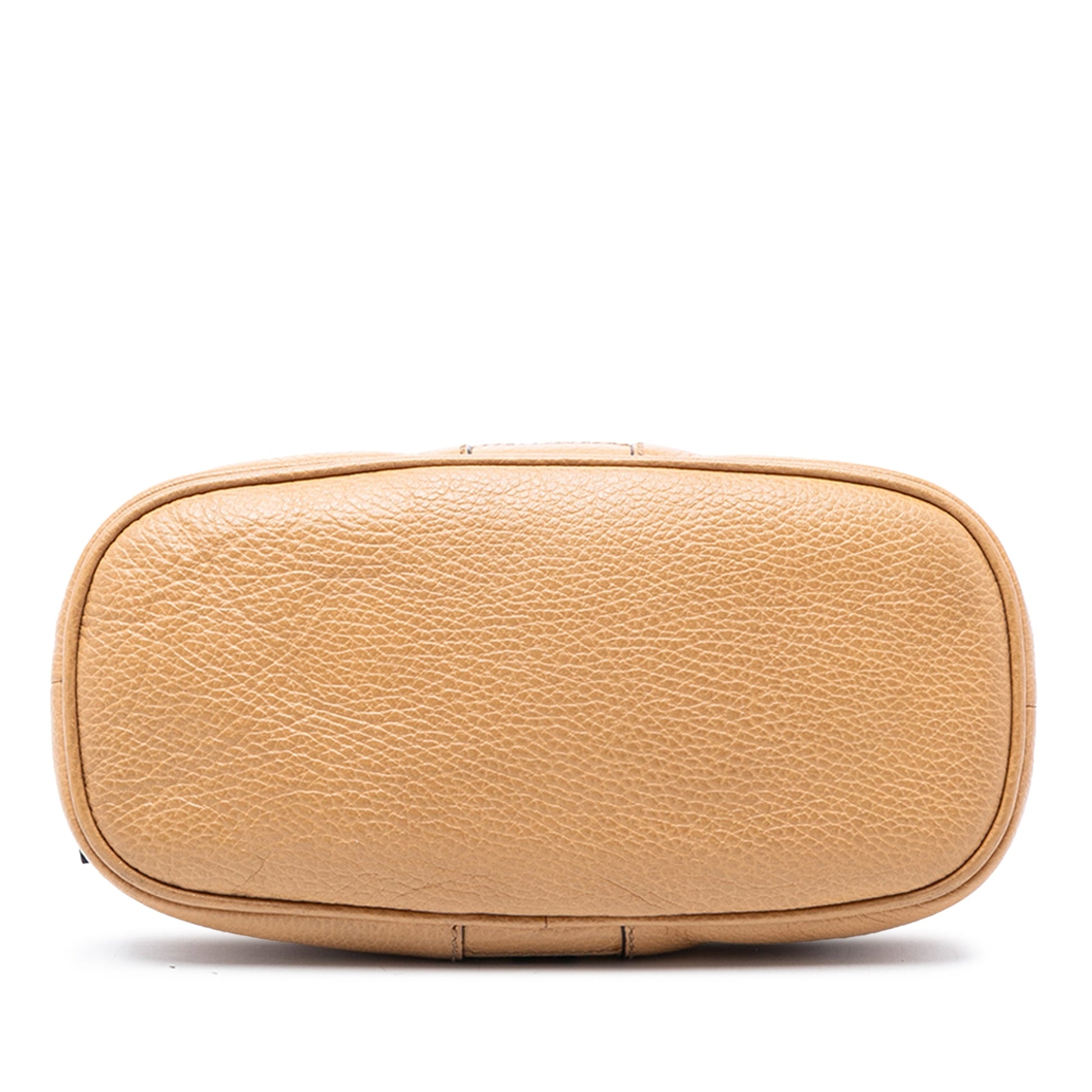Mini Leather Web Dome Satchel